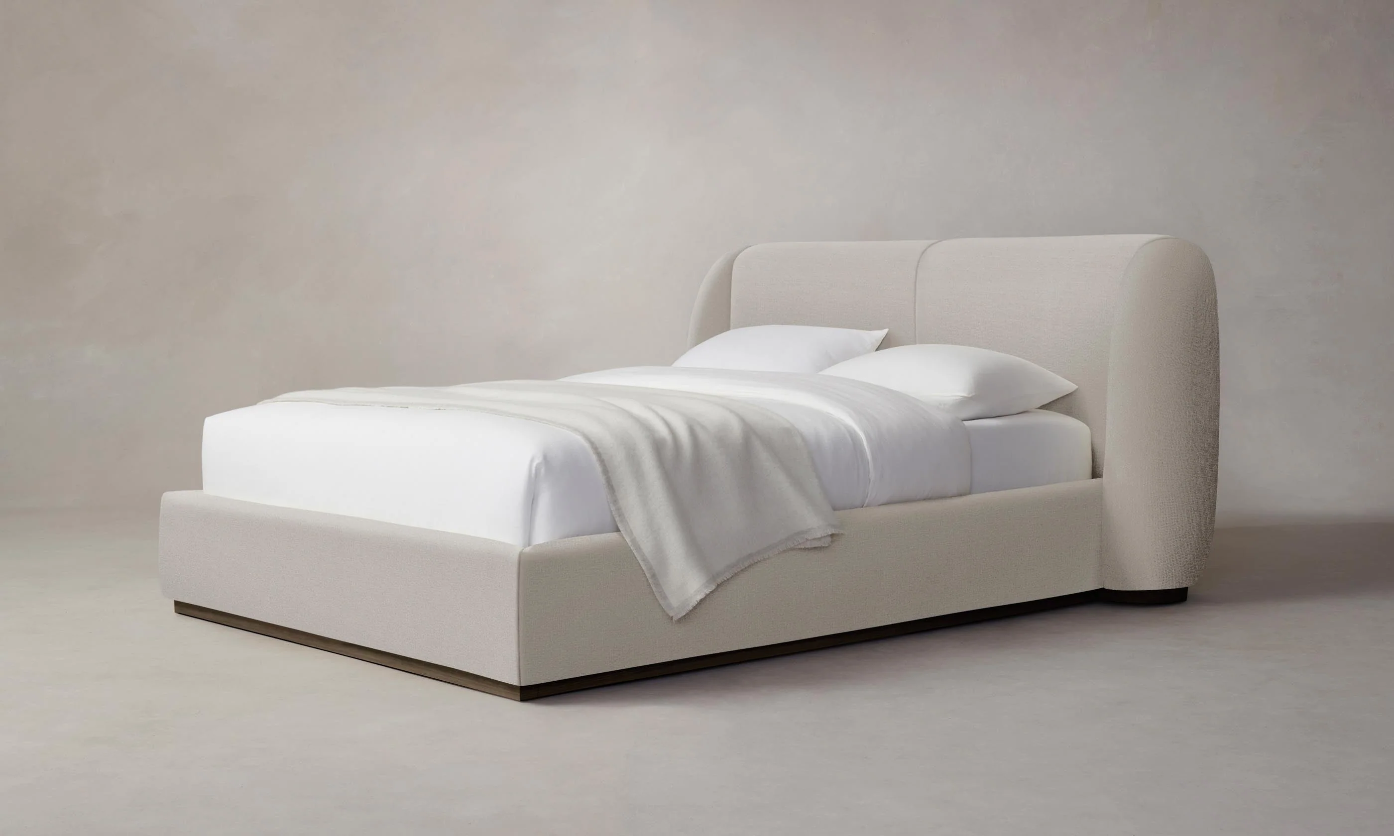 The Smith Bed - Performance Linen Weave Beige - Image 4