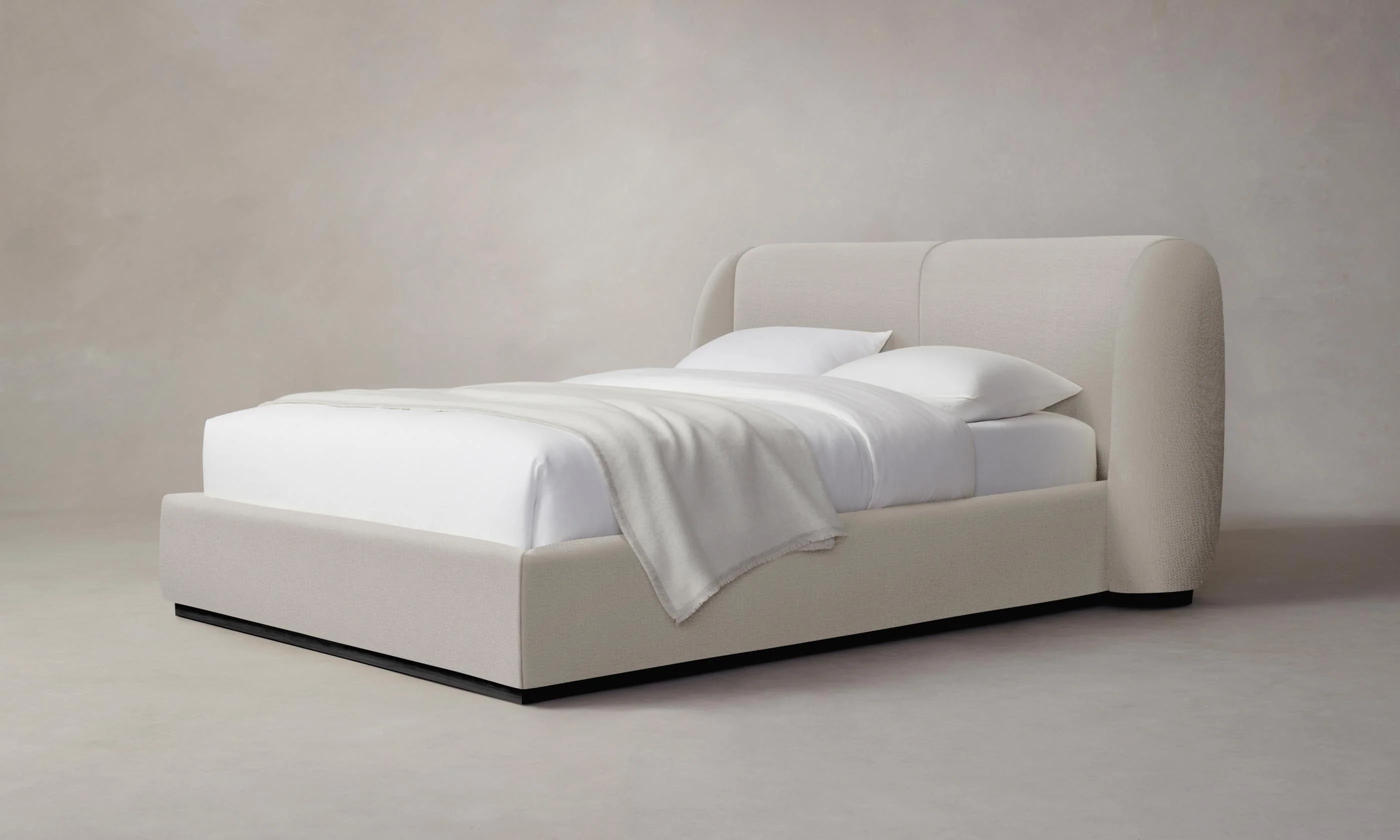 The Smith Bed - Performance Linen Weave Beige - Image 5