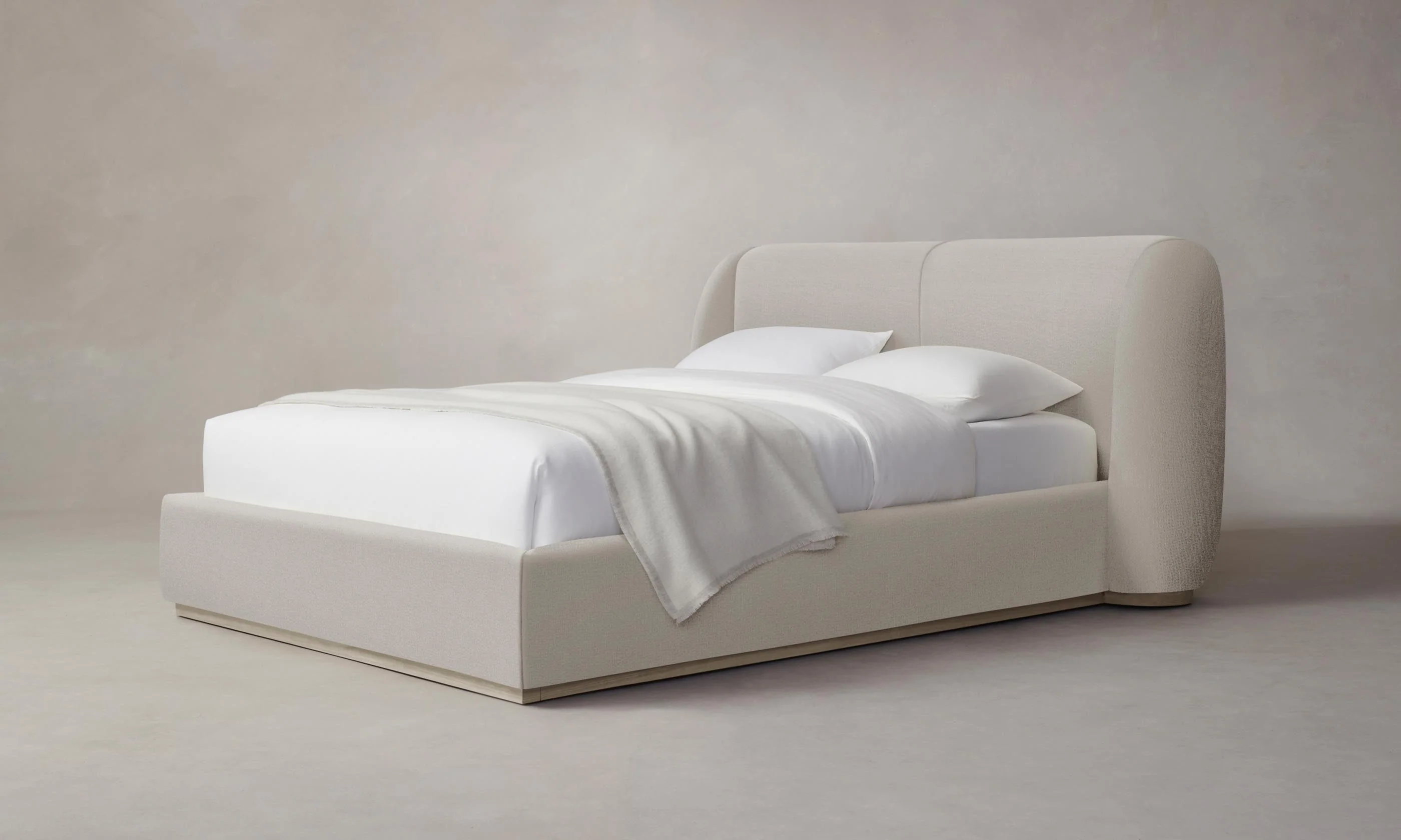 The Smith Bed - Performance Linen Weave Beige - Image 6