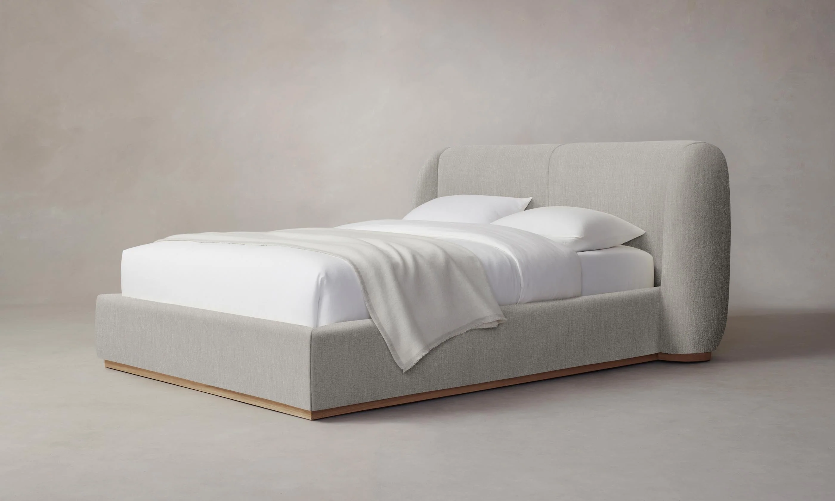 The Smith Bed - Performance Tweed Oatmeal - Image 3
