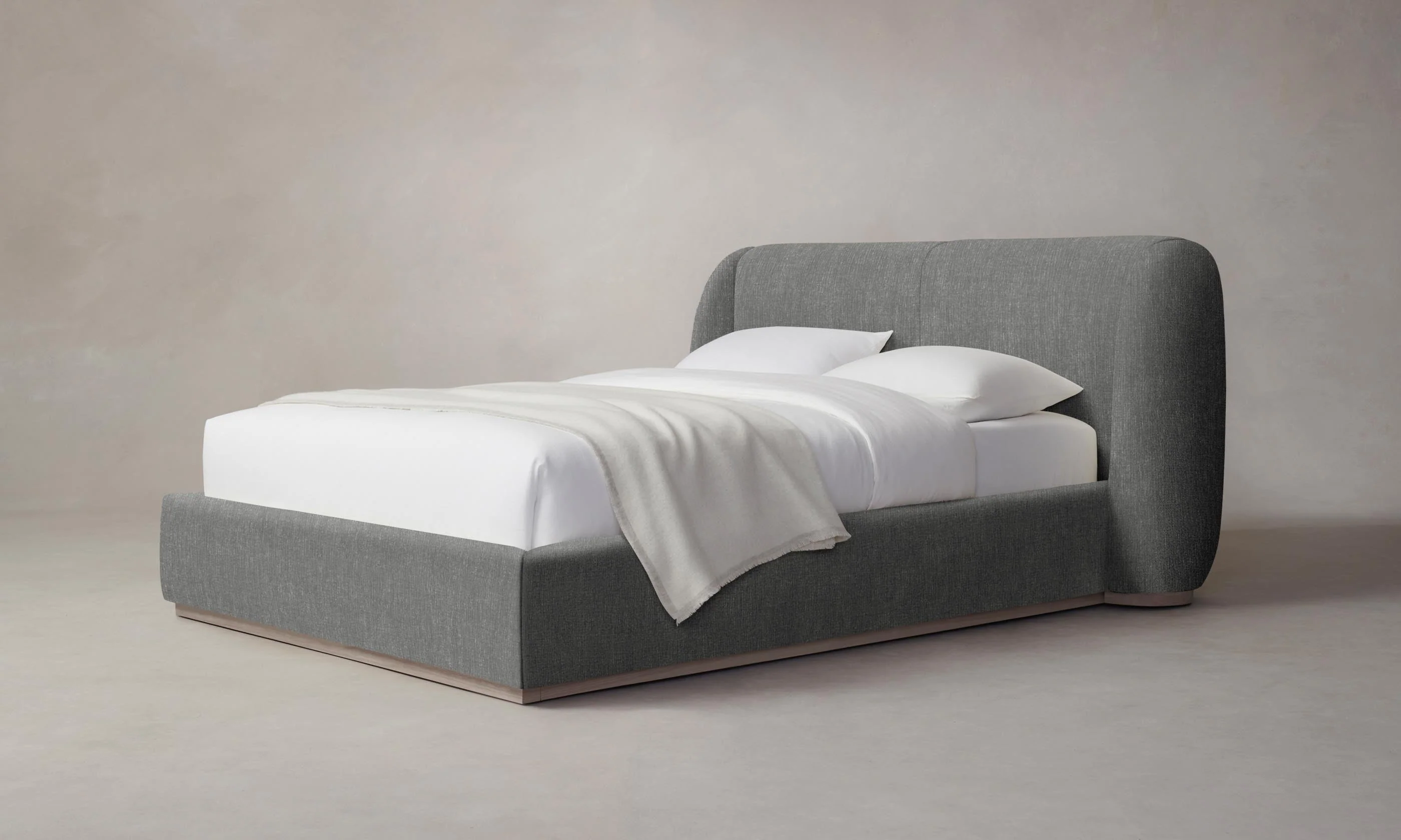 The Smith Bed - Performance Tweed Smoke