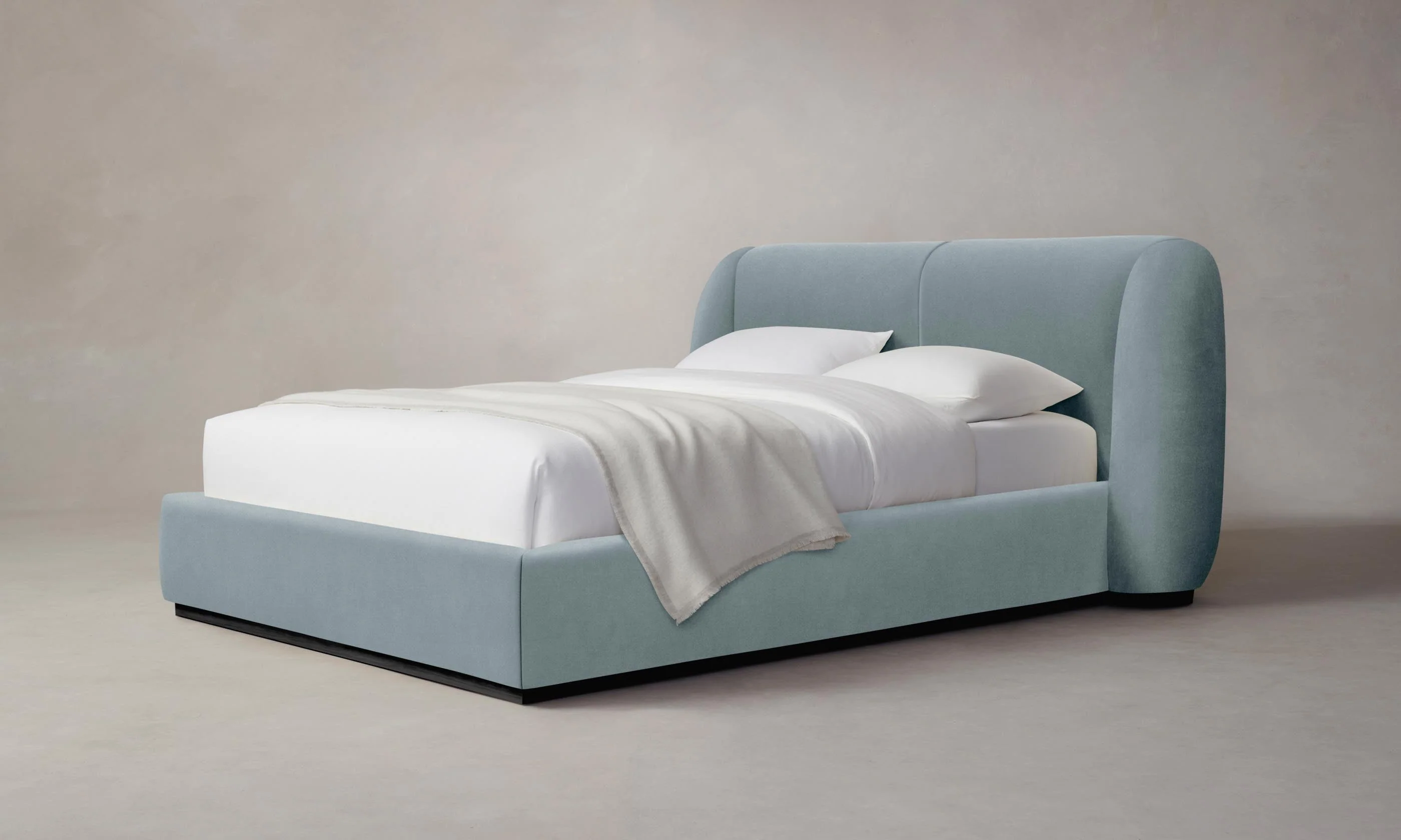 The Smith Bed - Performance Velvet Sky - Image 5