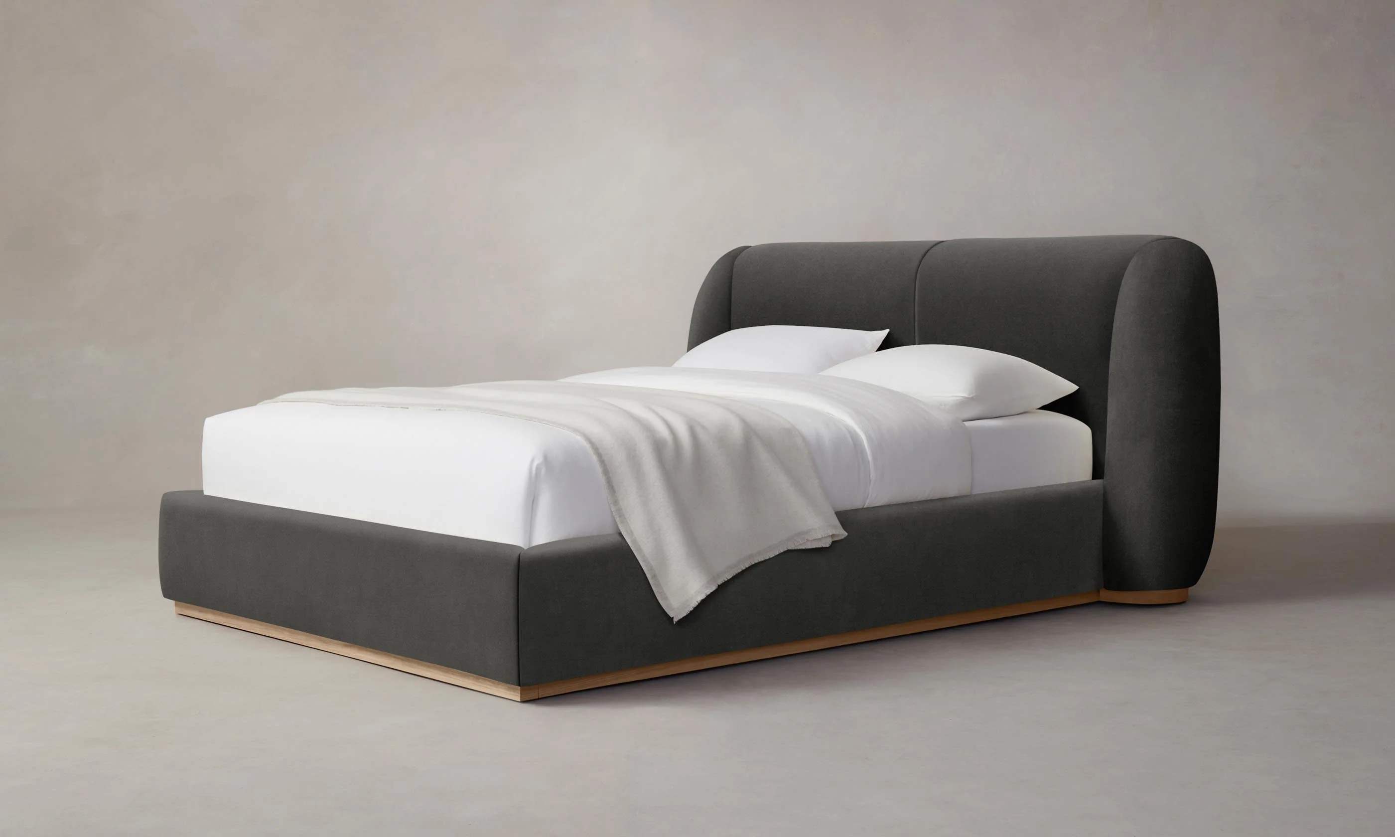 The Smith Bed - Performance Velvet Slate - Image 2