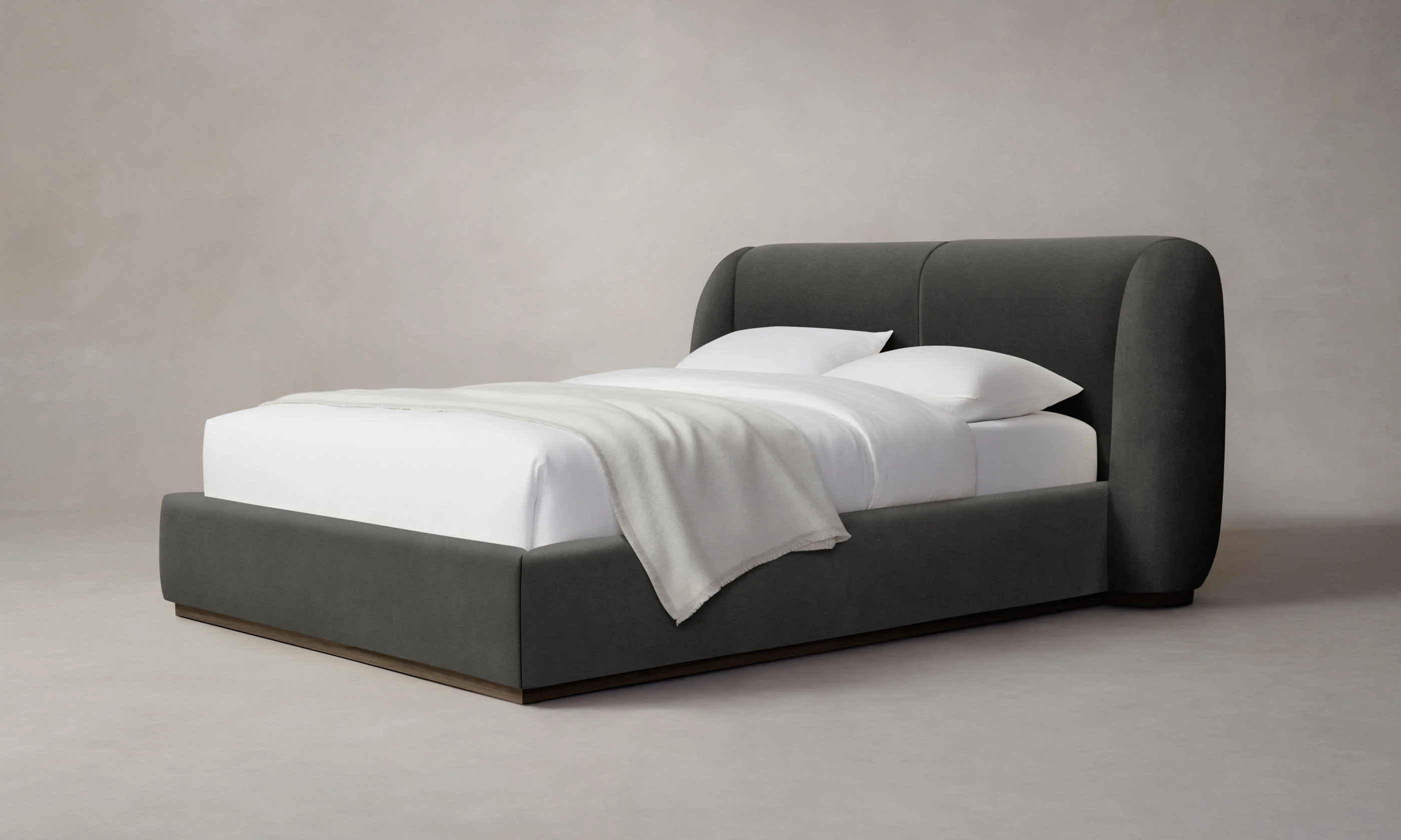 The Smith Bed - Performance Velvet Slate - Image 4
