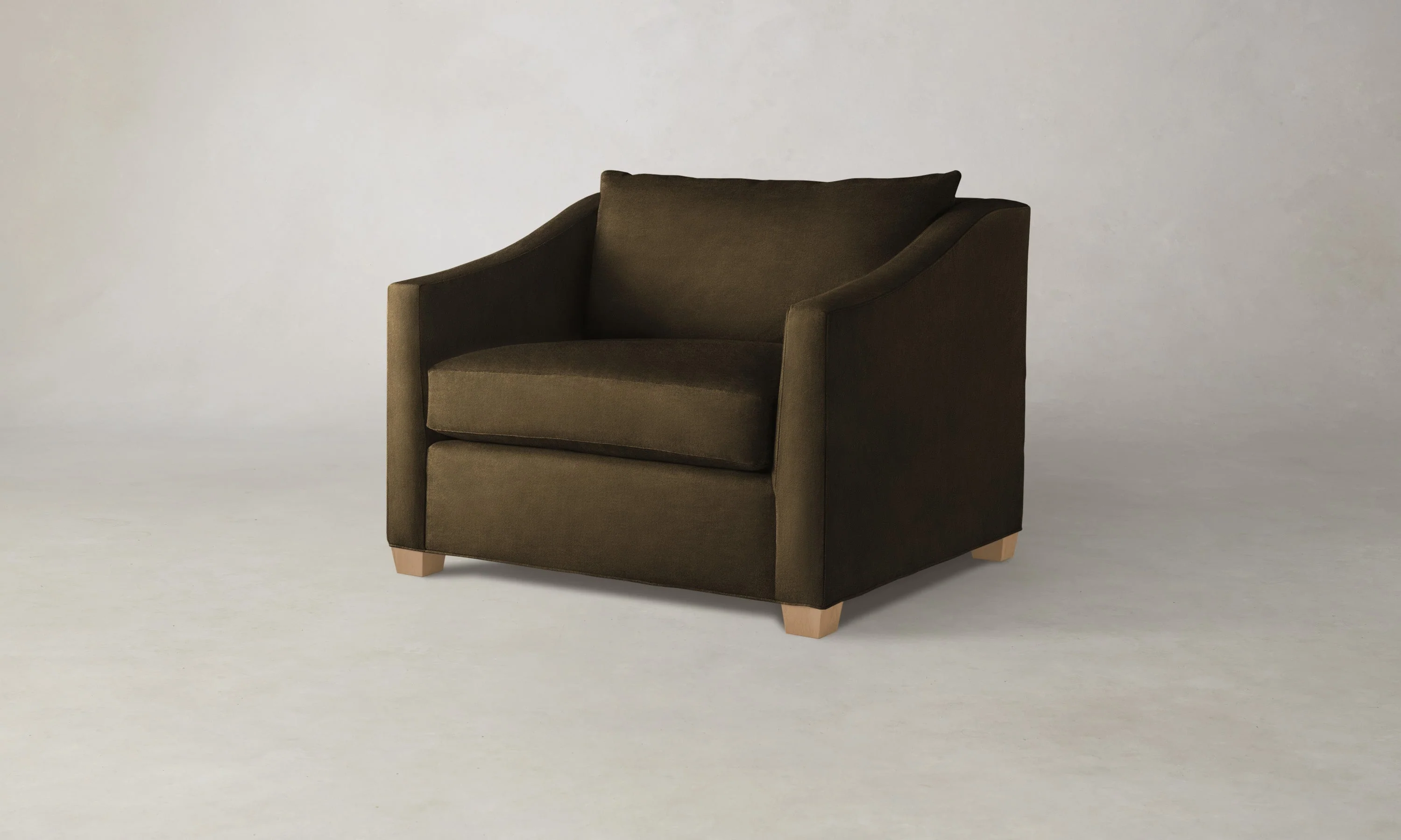 The Sullivan Chair-and-a-Half - Marled Alpaca Velvet Marsh - Image 2