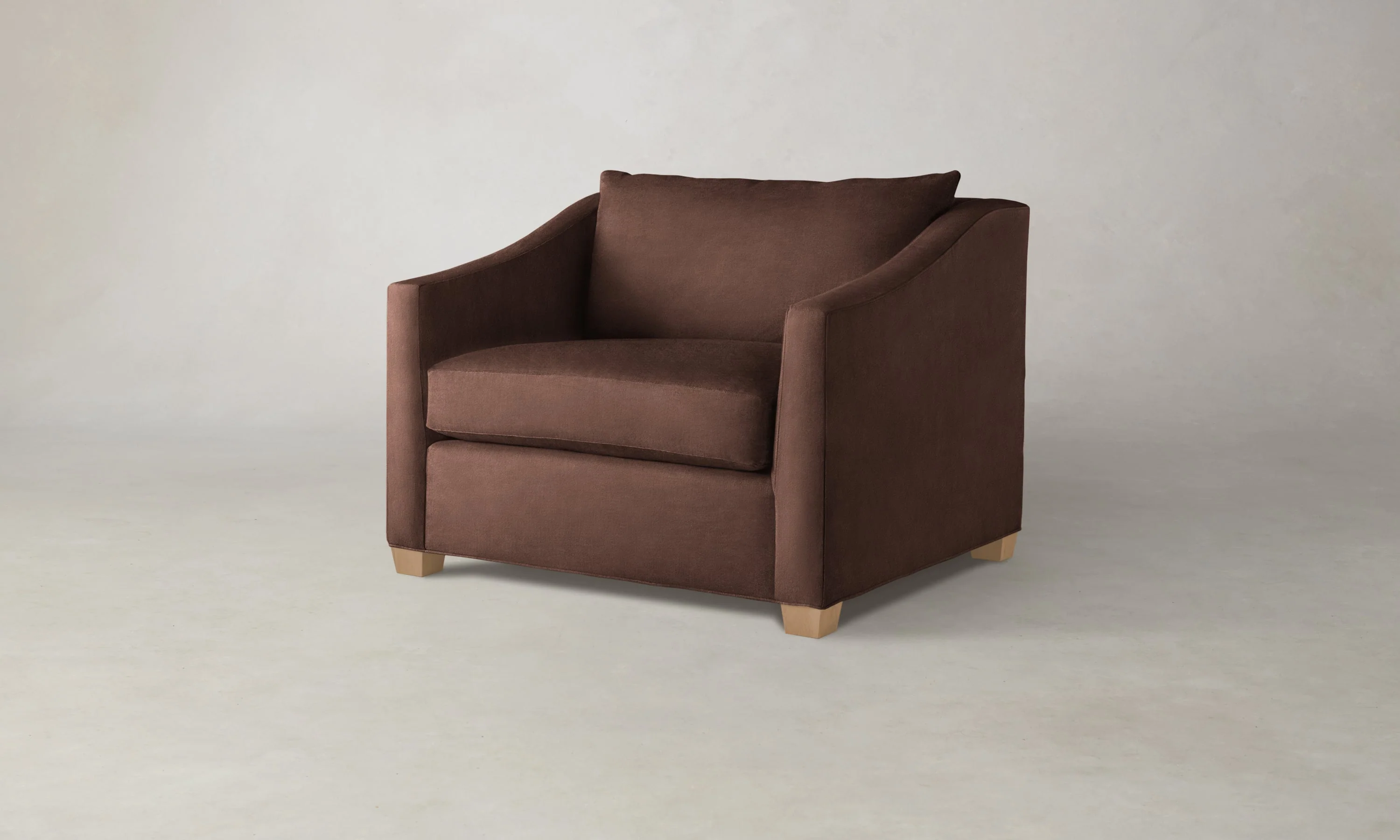 The Sullivan Chair-and-a-Half - Marled Alpaca Velvet Molasses - Image 2