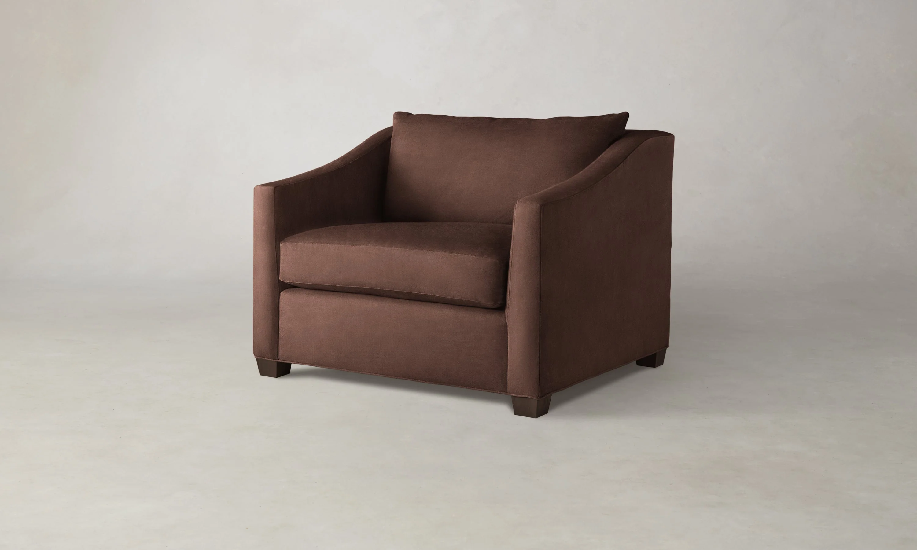 The Sullivan Chair-and-a-Half - Marled Alpaca Velvet Molasses - Image 3