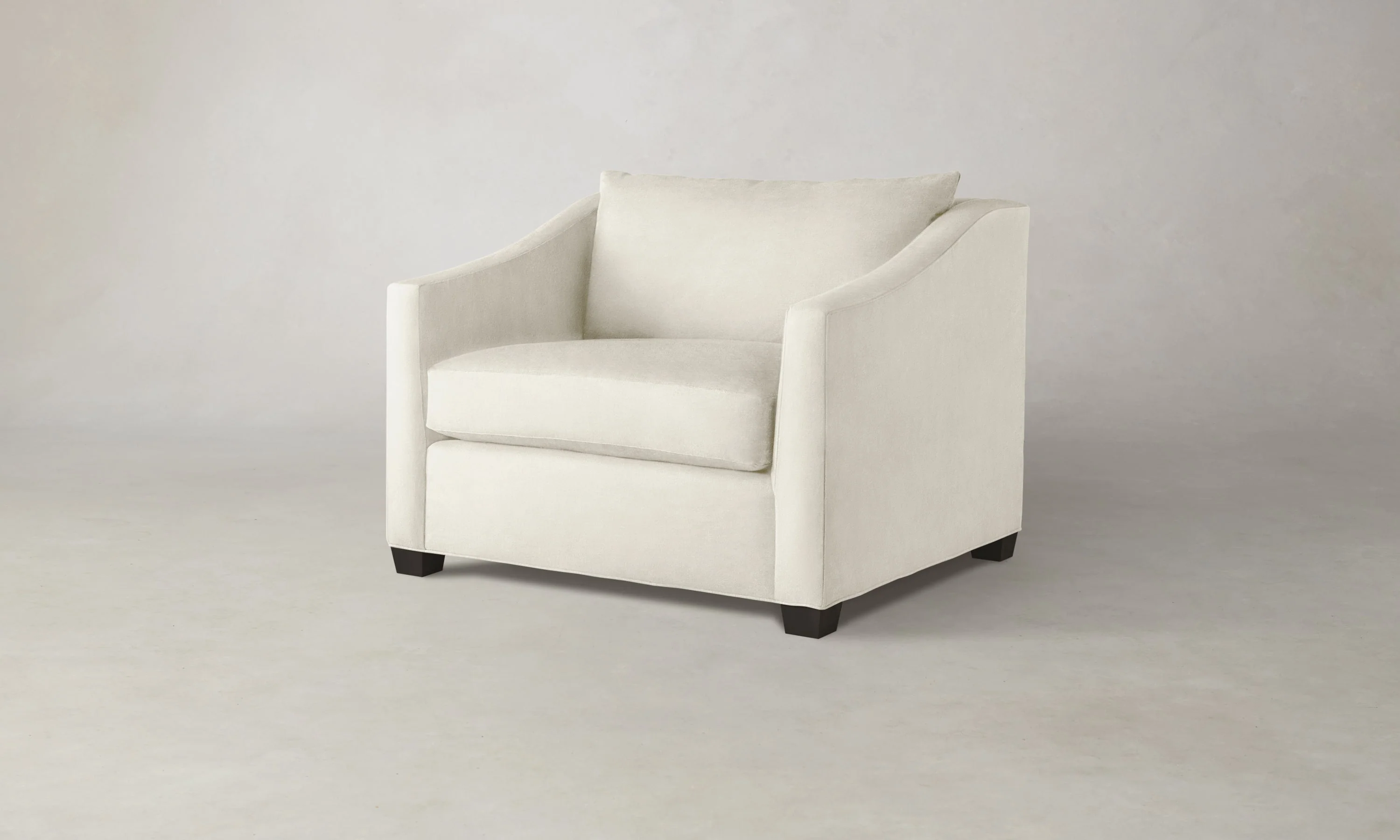 The Sullivan Chair-and-a-Half - Marled Alpaca Velvet Porcelain - Image 4