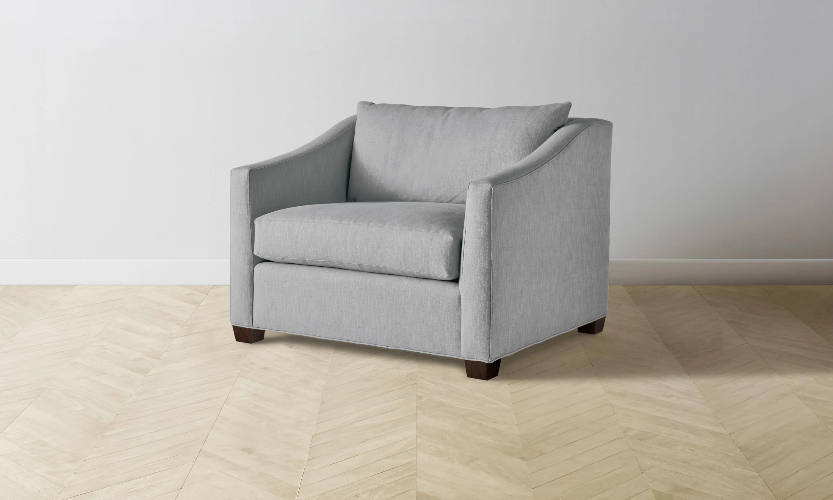 The Sullivan Chair-and-a-Half - Performance Linen Weave Cloud - Image 3