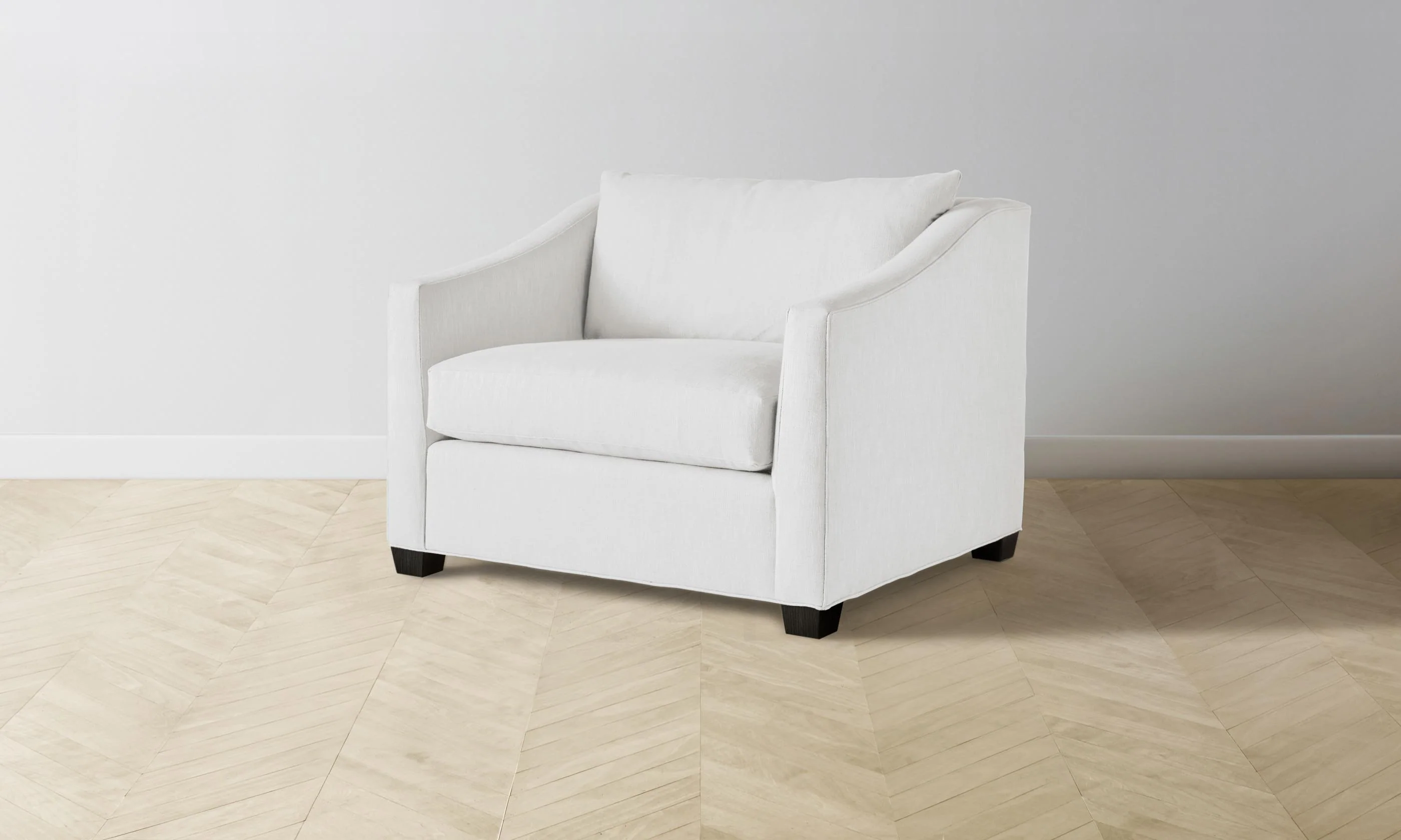 The Sullivan Chair-and-a-Half - Performance Linen Weave Pure White - Image 4