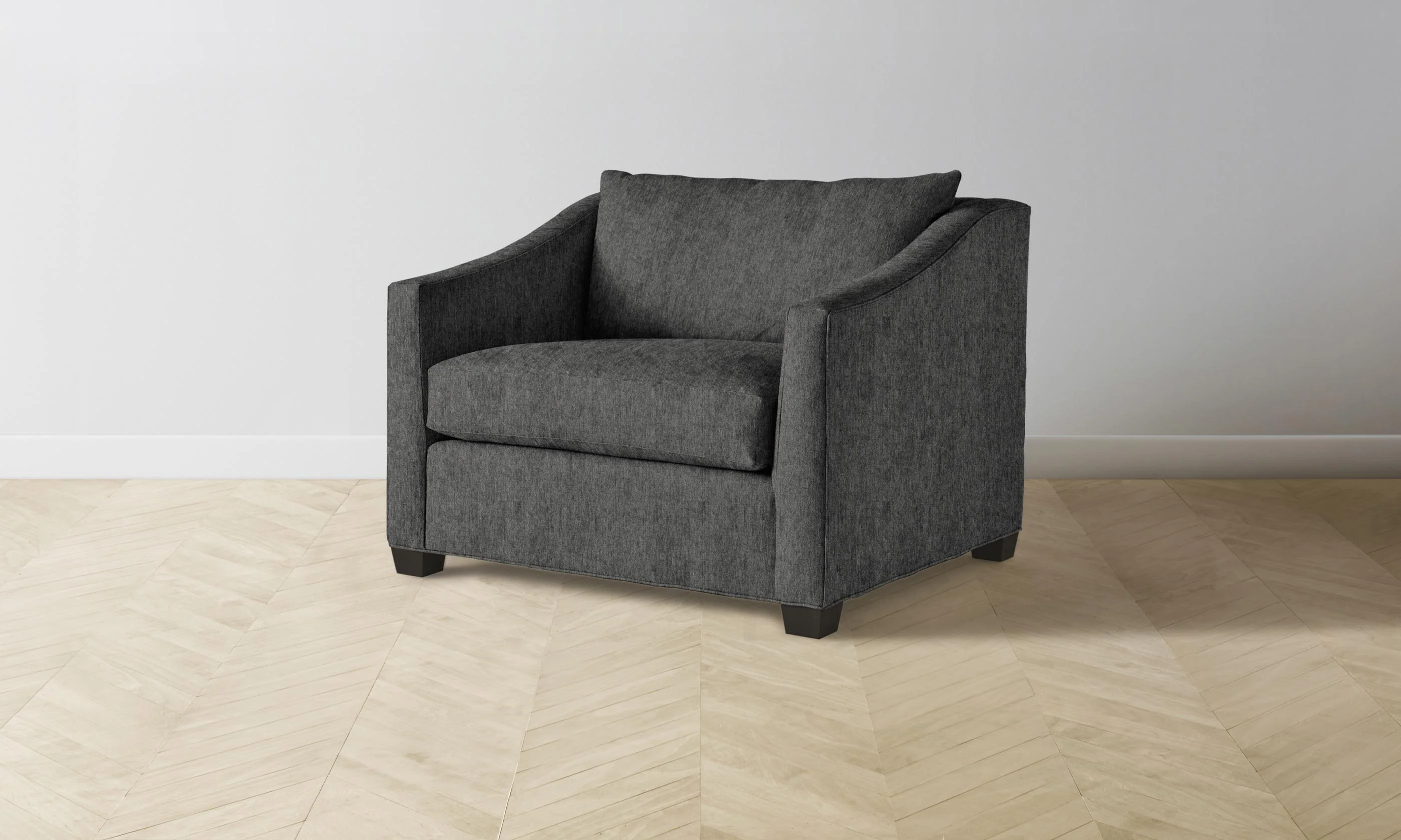The Sullivan Chair-and-a-Half - Performance Tweed Char - Image 4