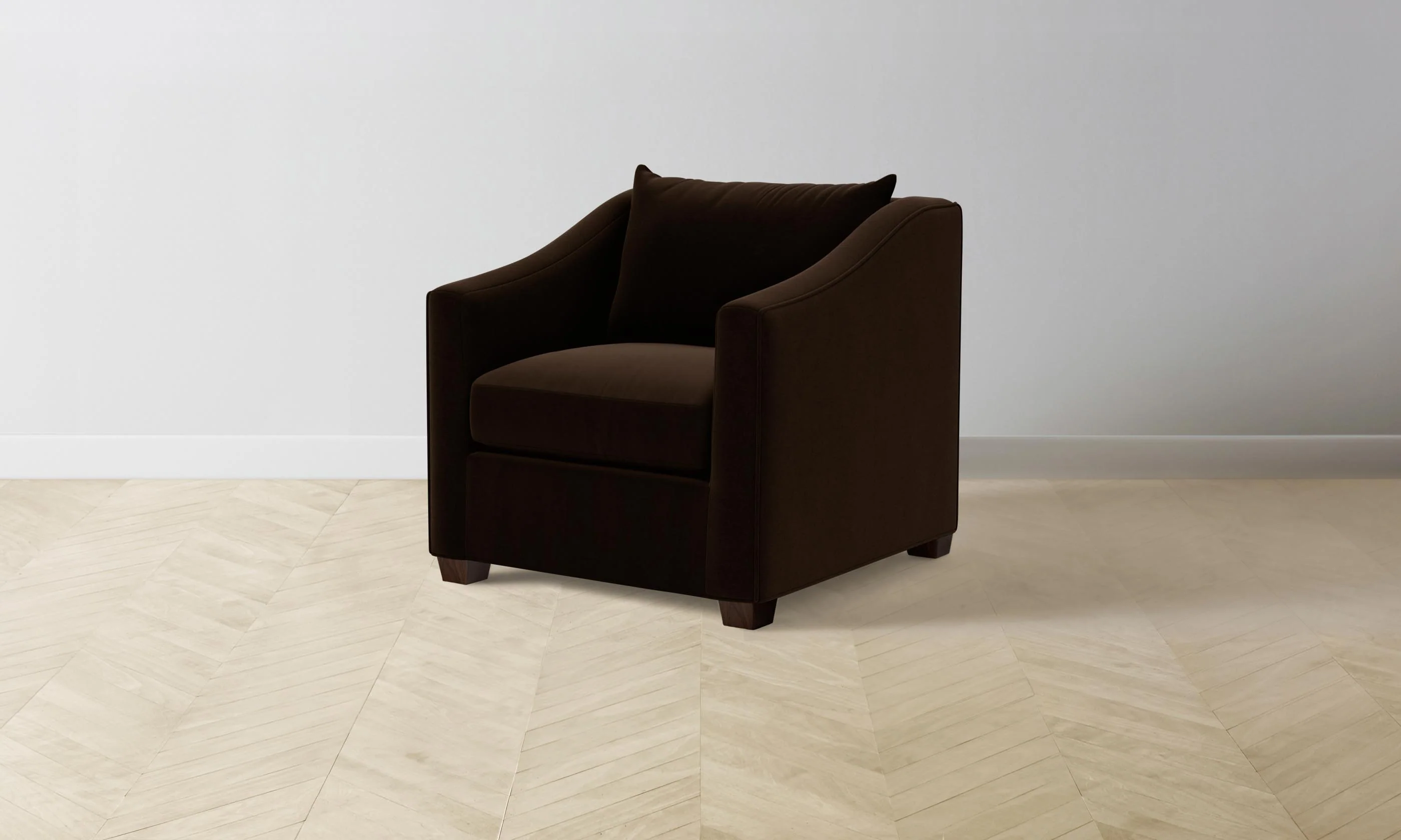 The Sullivan Chair - Mohair Chocolate - Image 3
