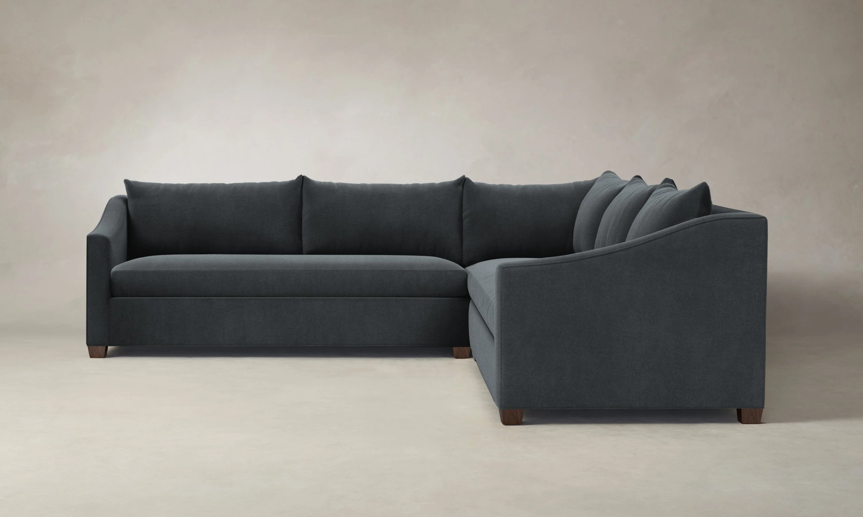 The Sullivan Sectional - Marled Alpaca Velvet Basalt - Image 3