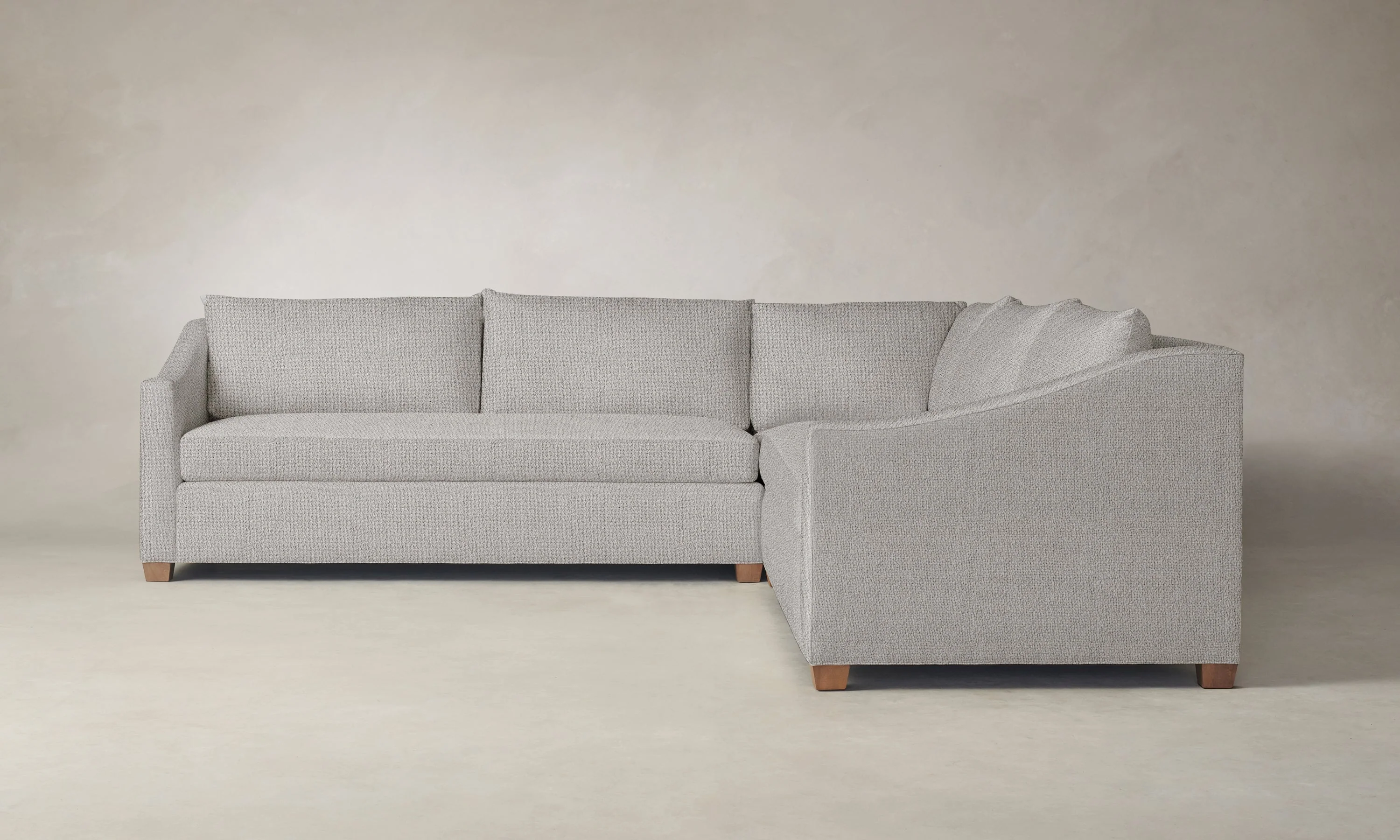 The Sullivan Sectional - Performance Textural Weave Breeze - Image 6