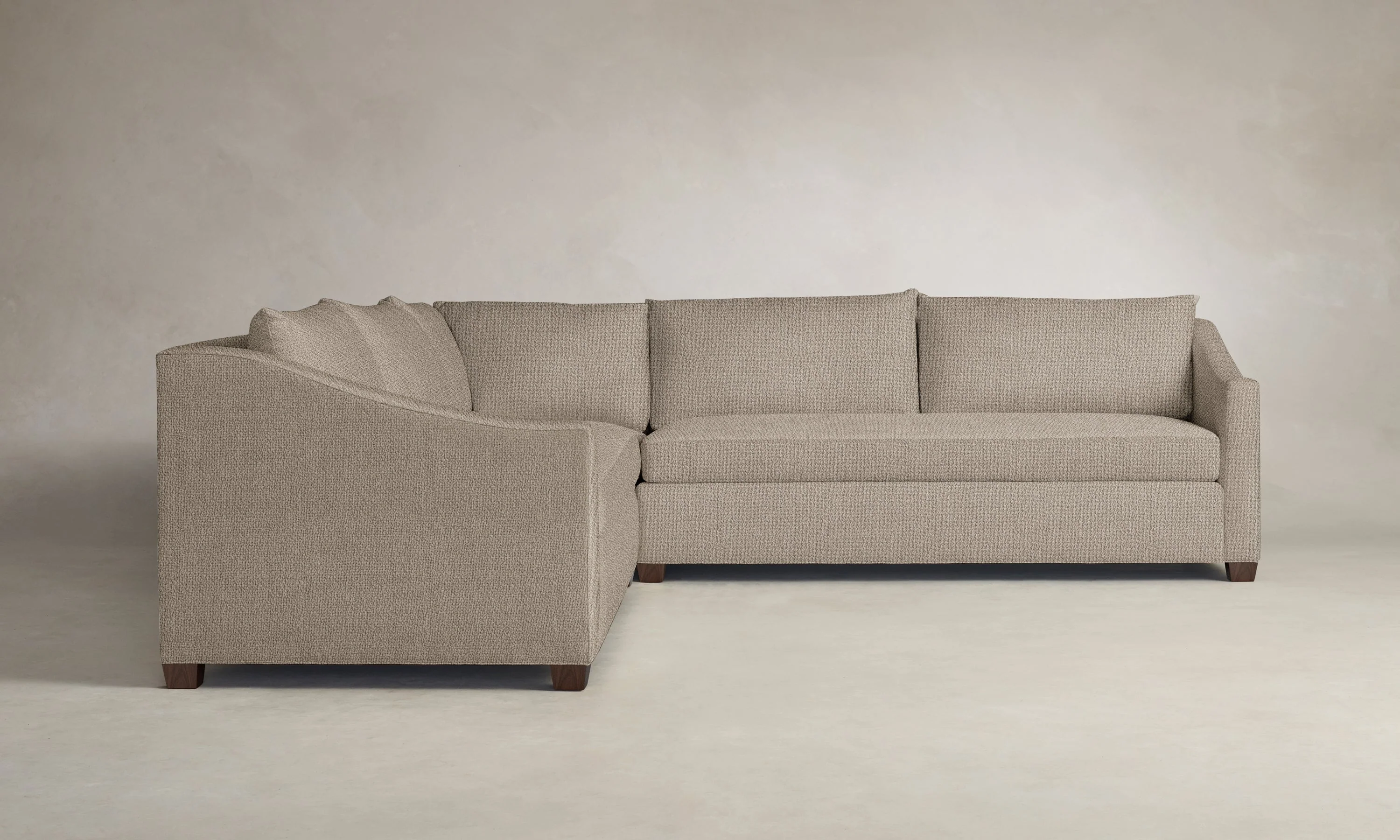 The Sullivan Sectional - Performance Textural Weave Earthen - Image 9