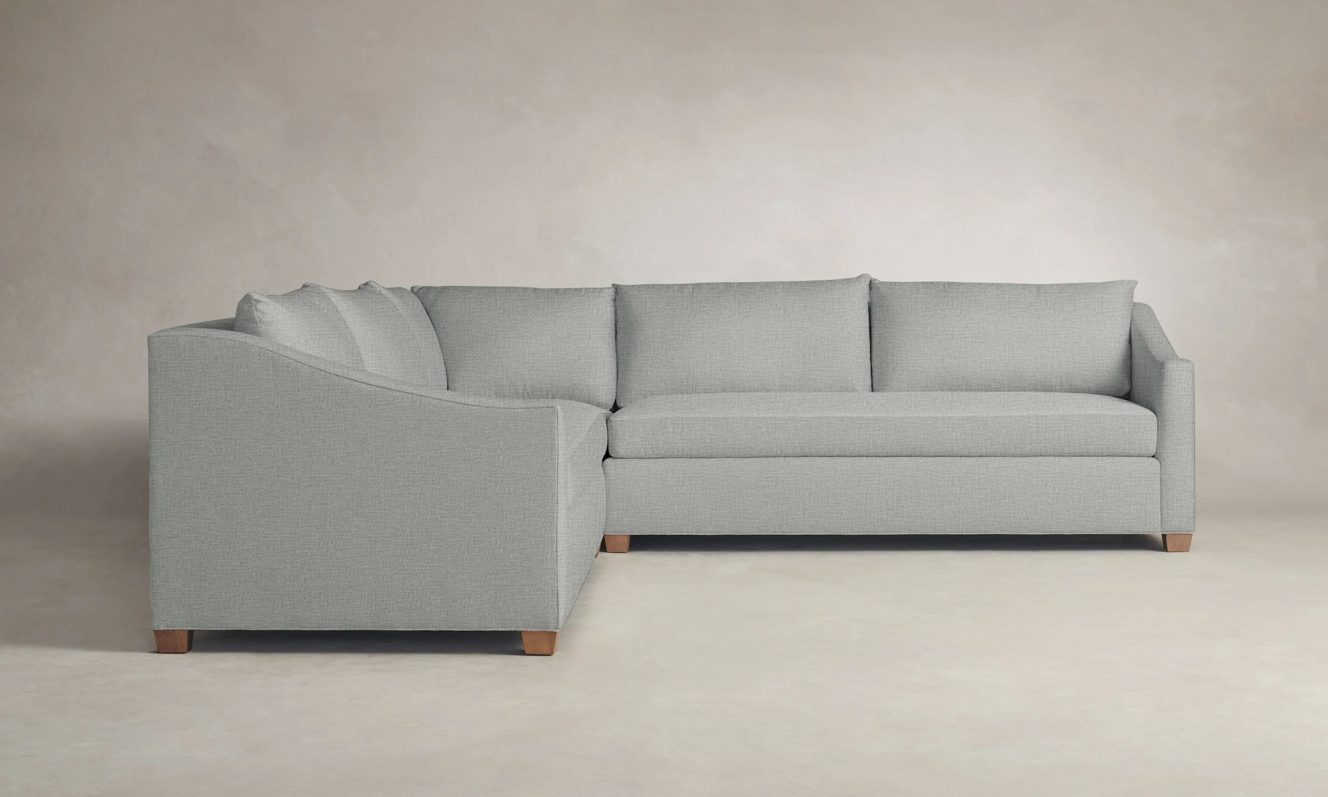 The Sullivan Sectional - Performance Woven Chenille Rain - Image 5