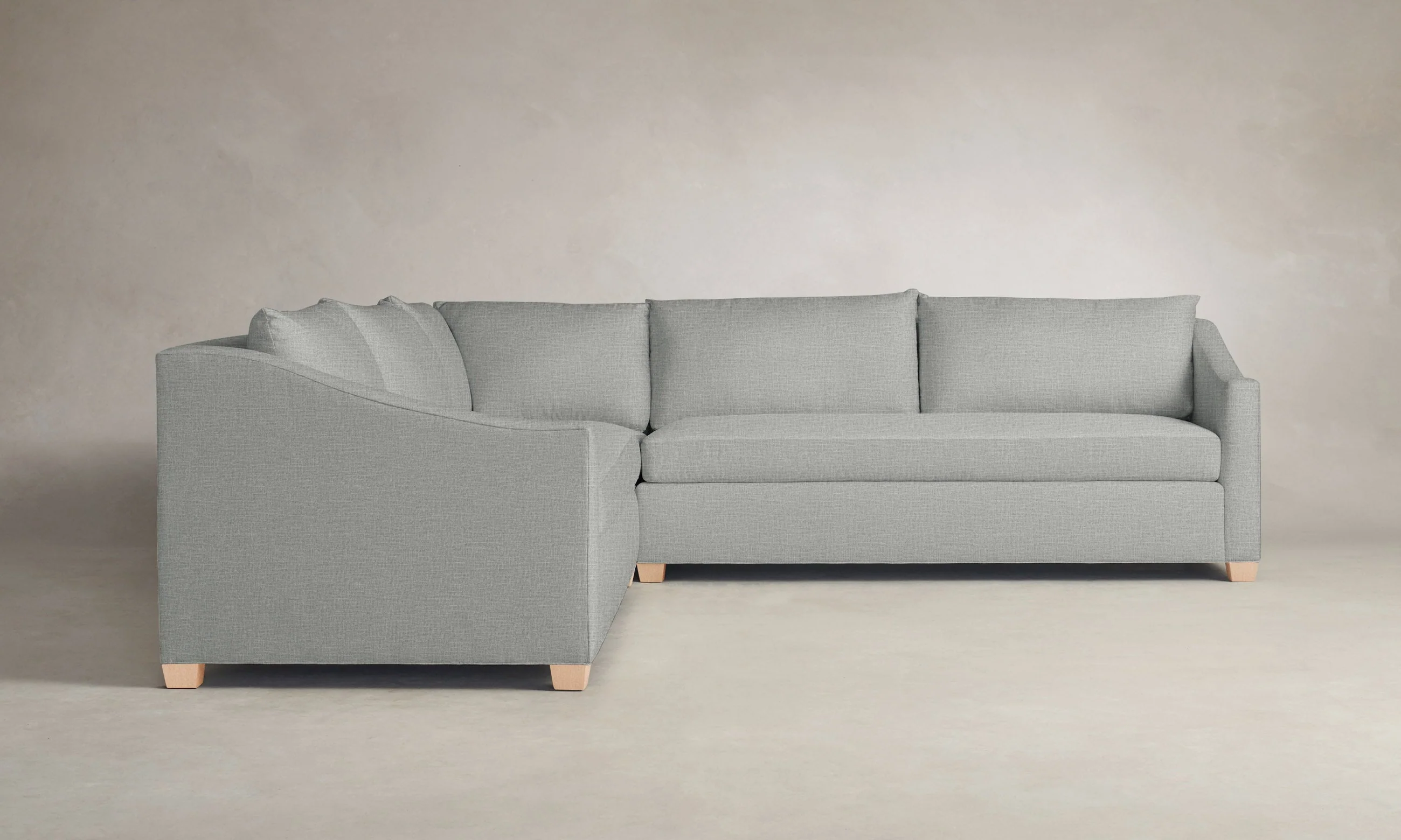 The Sullivan Sectional - Performance Woven Chenille Rain - Image 7