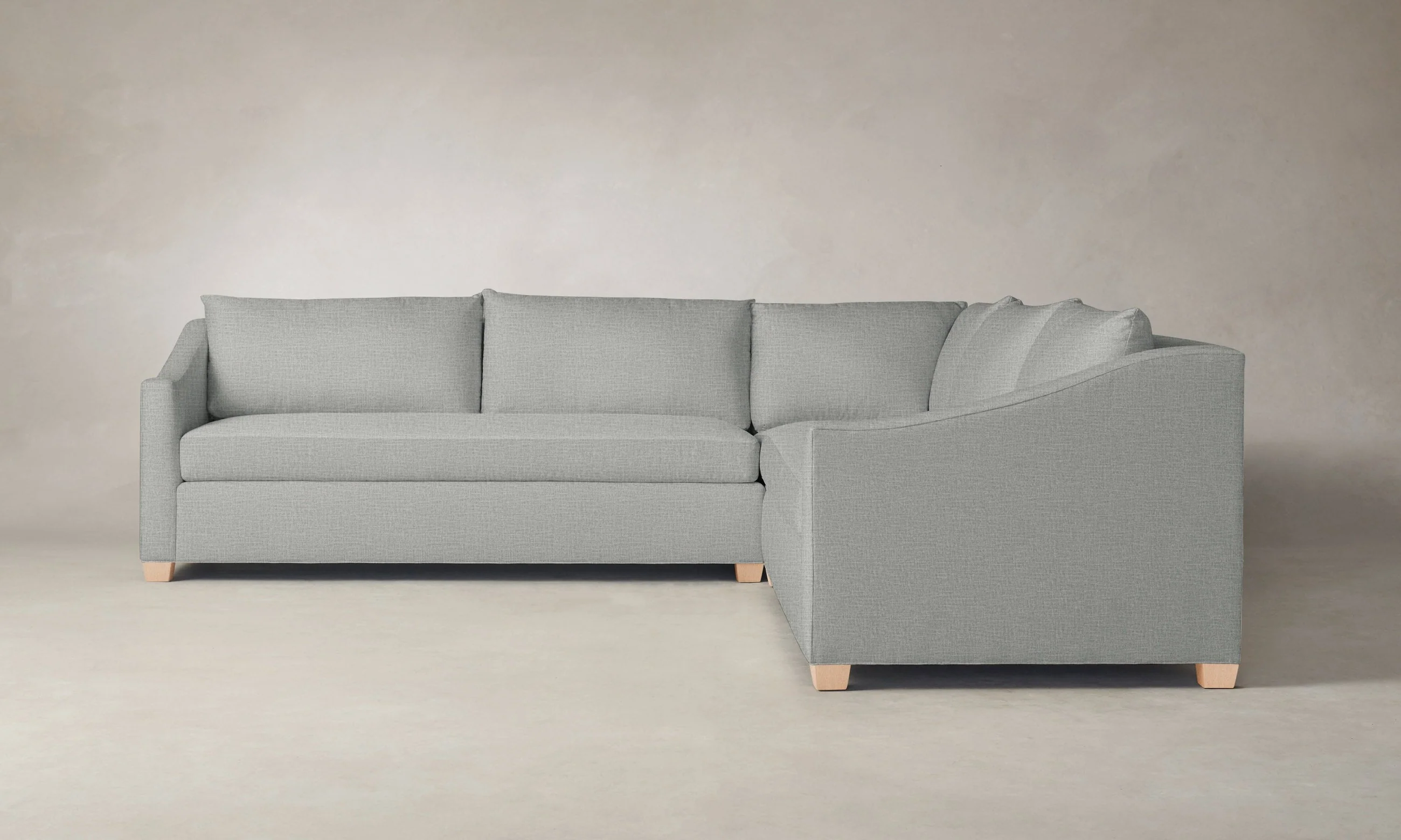 The Sullivan Sectional - Performance Woven Chenille Rain - Image 8