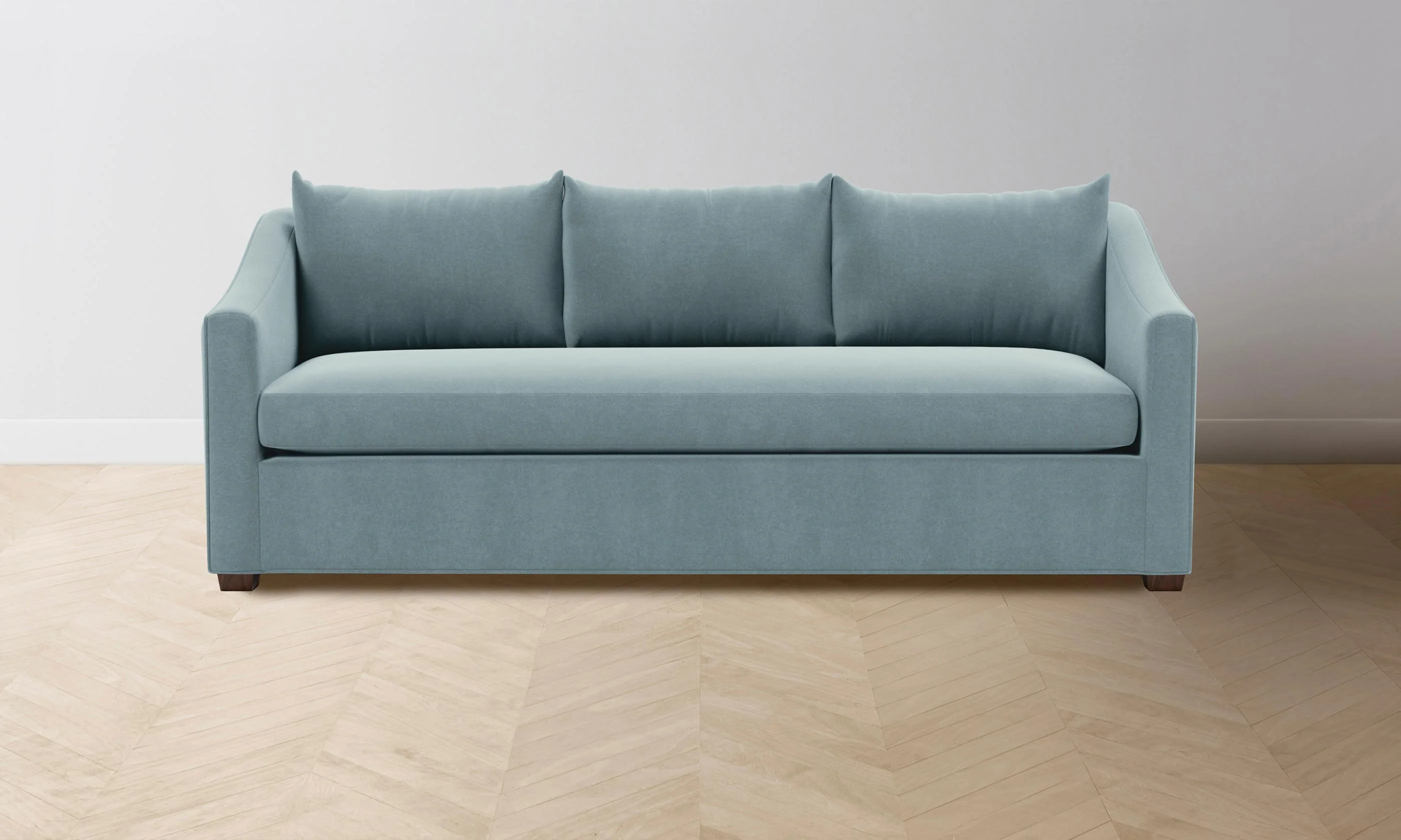 The Sullivan Sofa - Mohair Slate Blue - Image 3
