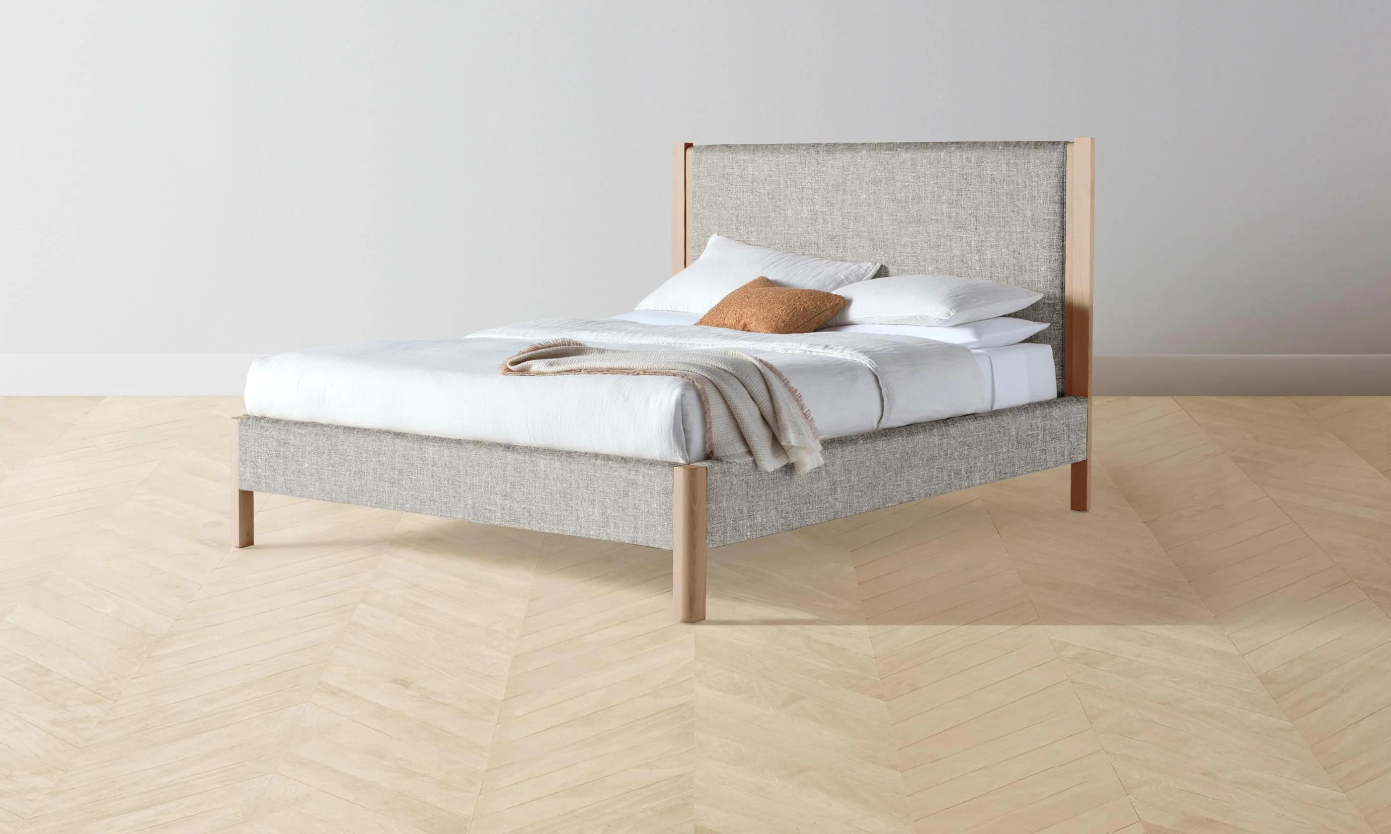 The Thompson Bed - Heritage Belgian Linen Agate - Image 7