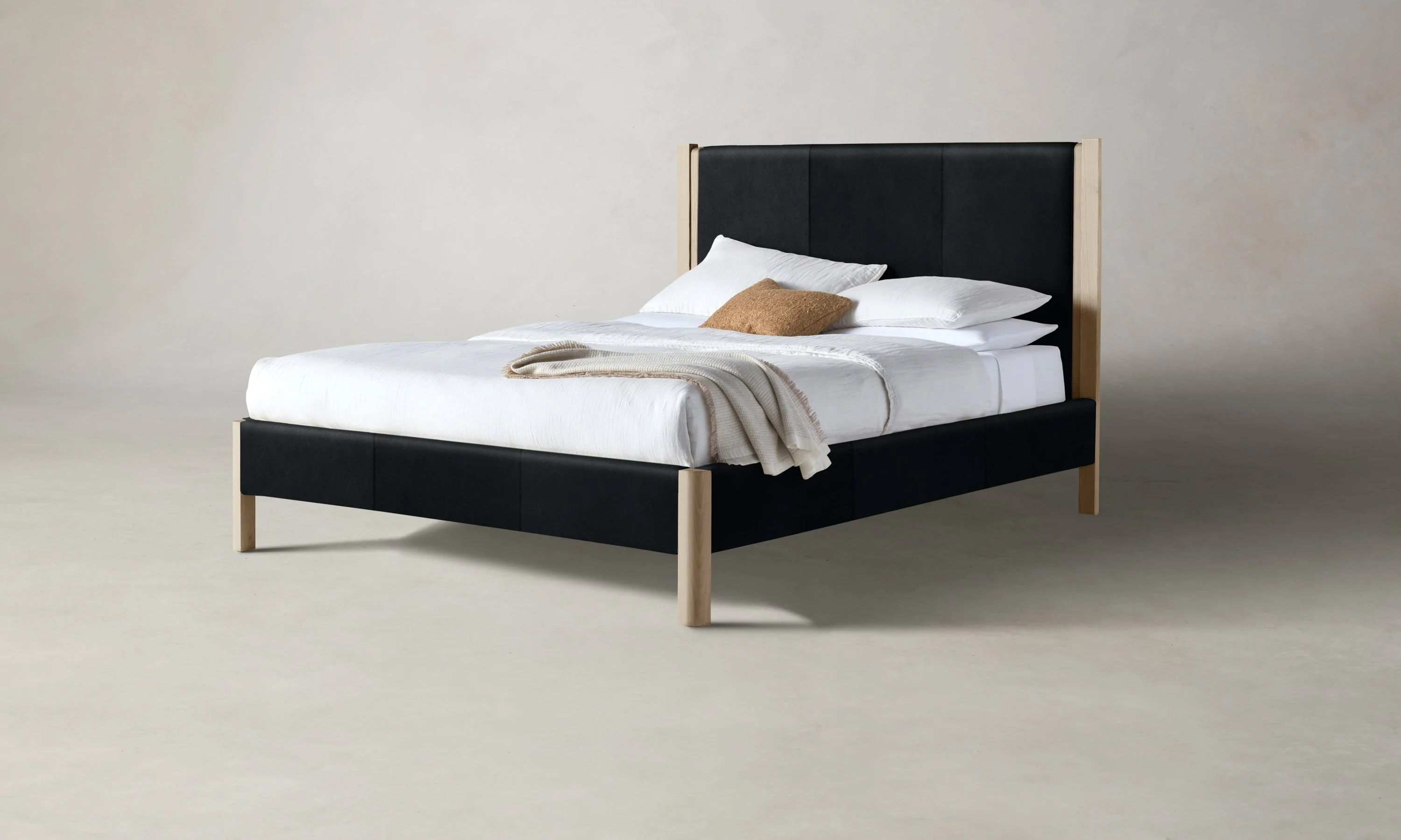 The Thompson Bed - Costa Leather Jet - Image 2