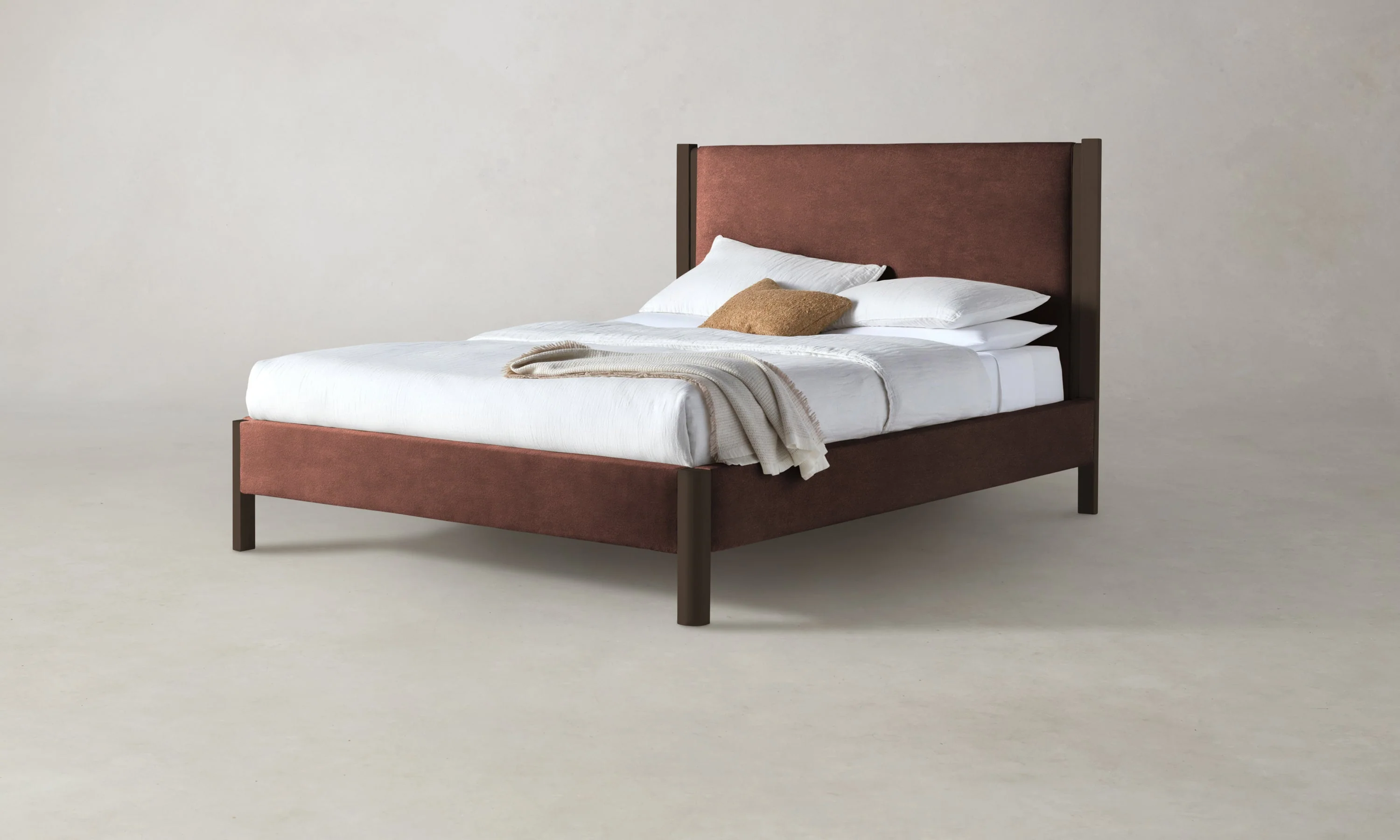 The Thompson Bed - Marled Alpaca Velvet Molasses - Image 4