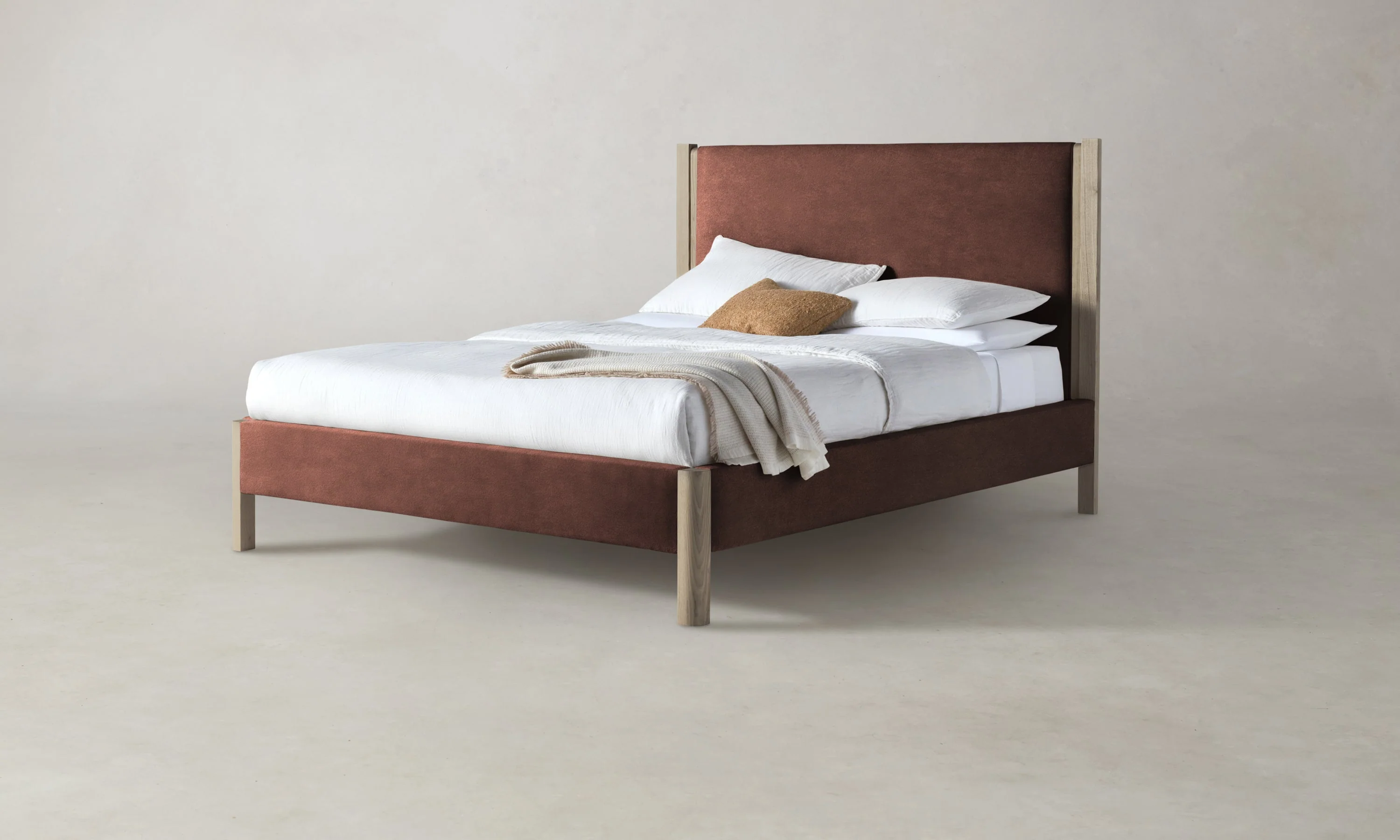 The Thompson Bed - Marled Alpaca Velvet Molasses - Image 6