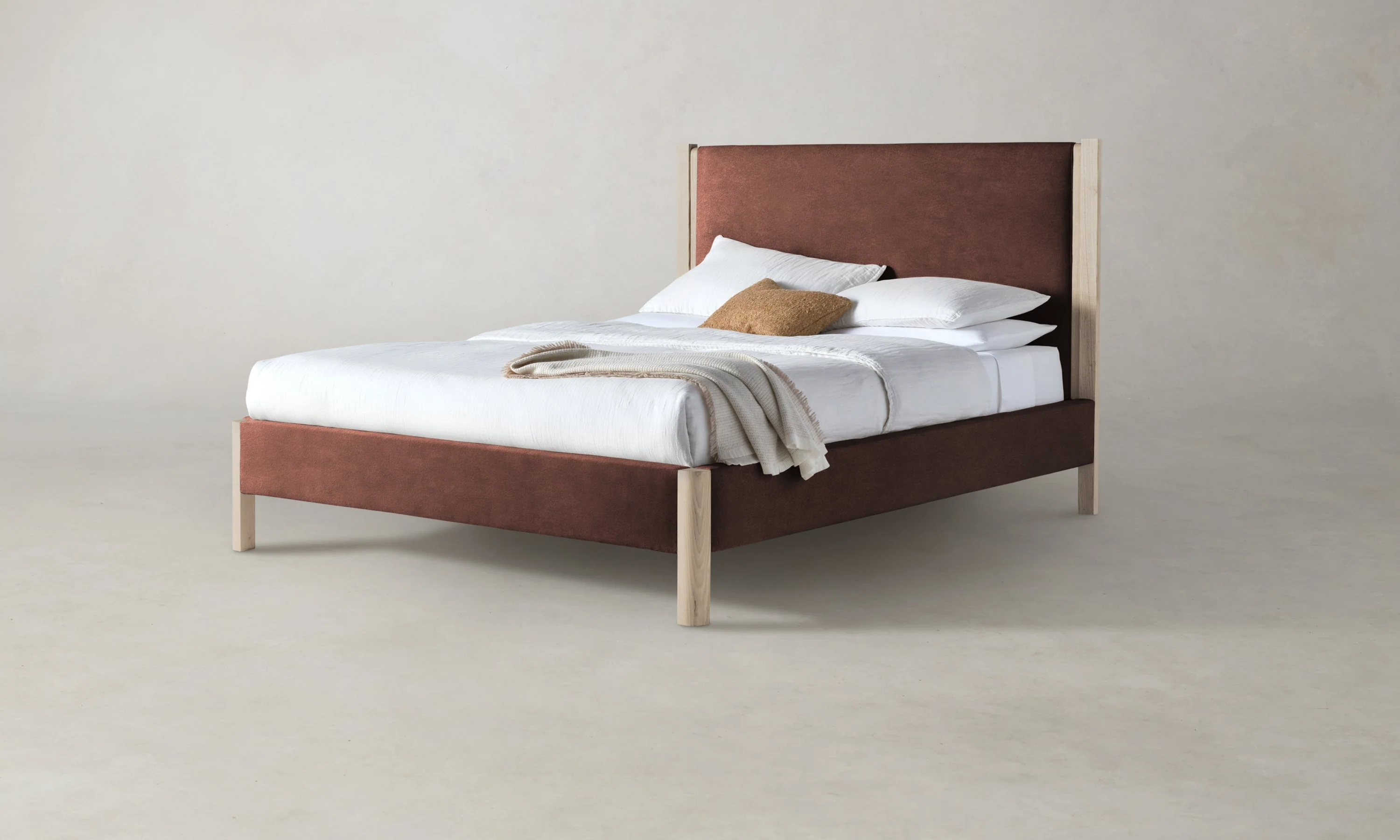 The Thompson Bed - Marled Alpaca Velvet Molasses - Image 7