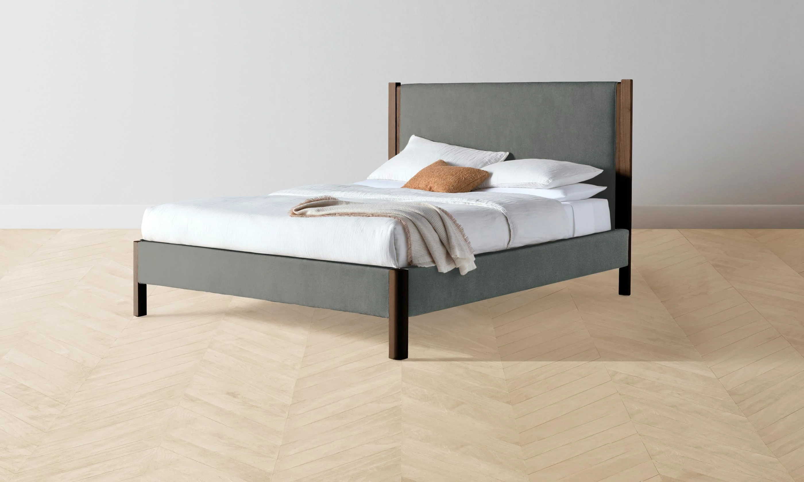The Thompson Bed - Mohair Fog - Image 4