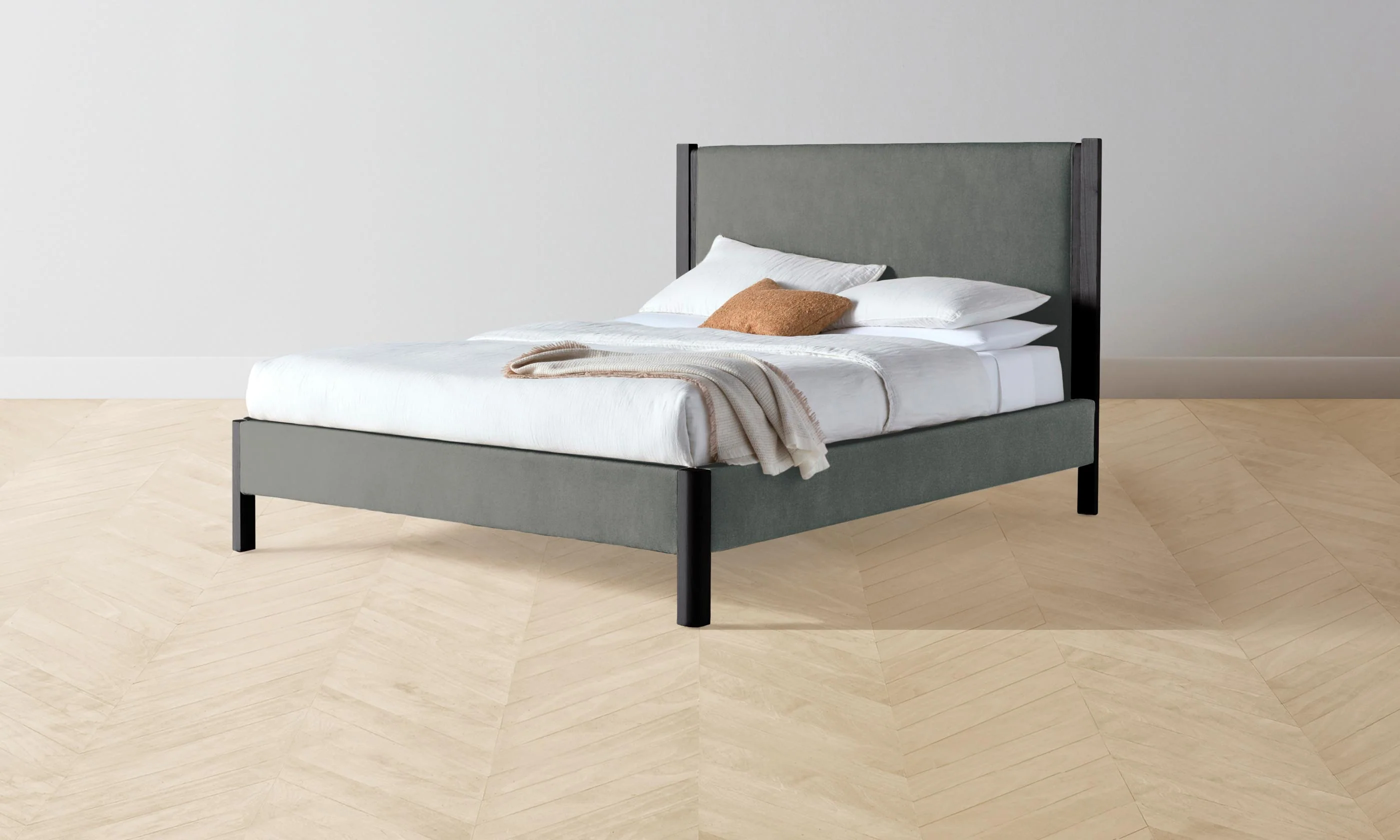 The Thompson Bed - Mohair Fog - Image 5