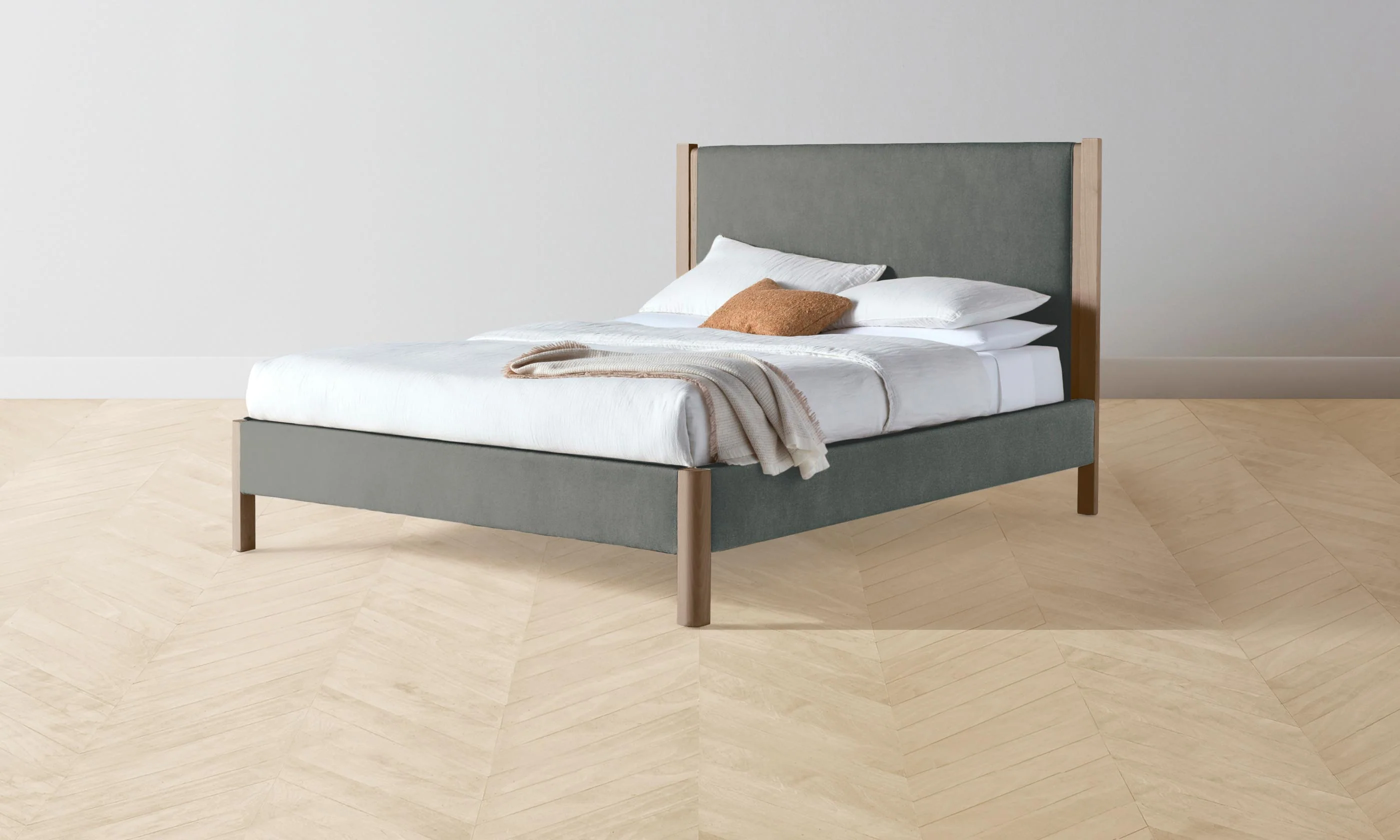The Thompson Bed - Mohair Fog - Image 6