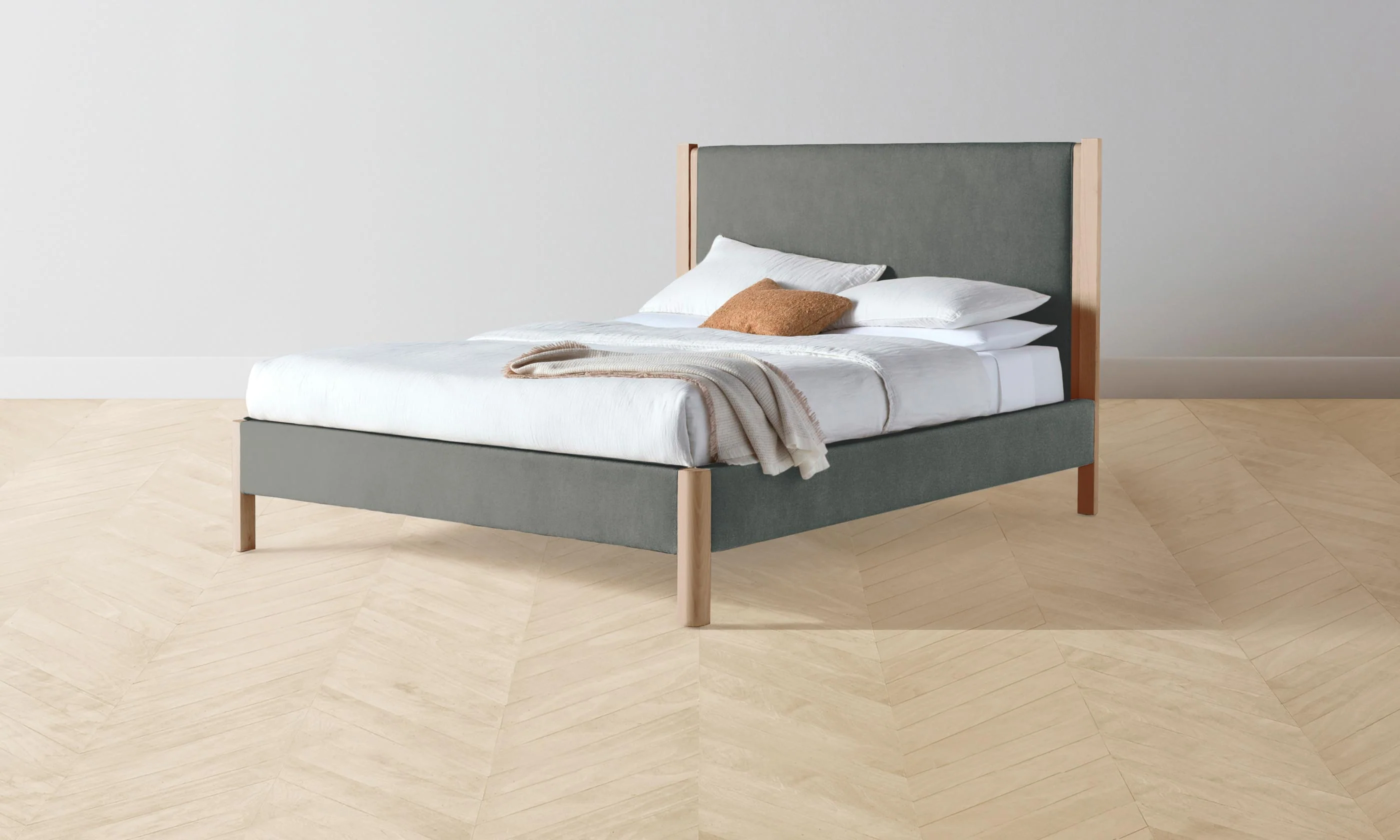 The Thompson Bed - Mohair Fog - Image 7