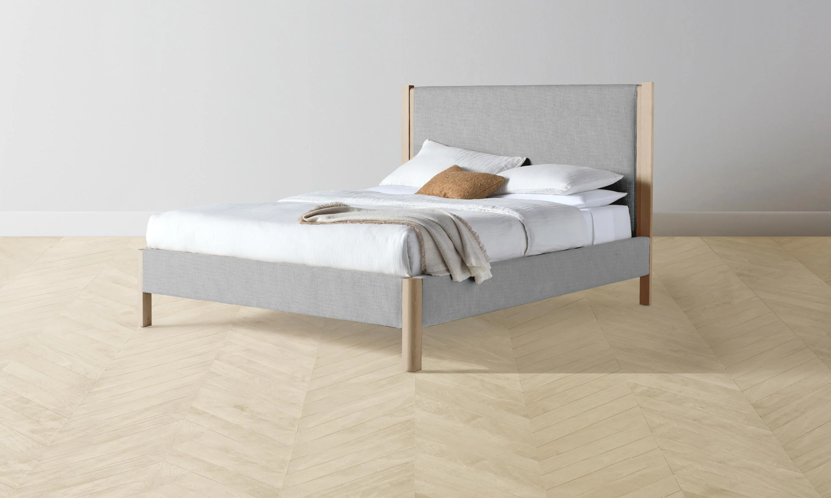 The Thompson Bed - Performance Linen Weave Cloud - Image 7