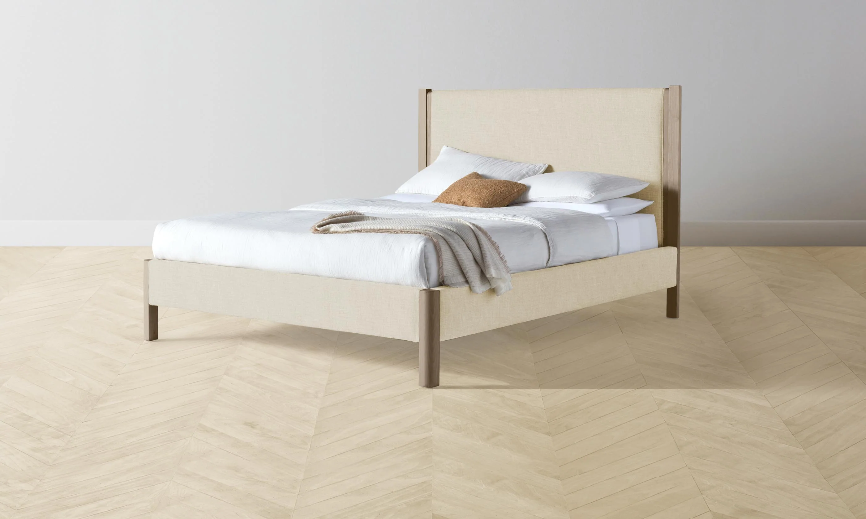 The Thompson Bed - Performance Linen Weave Prairie - Image 6