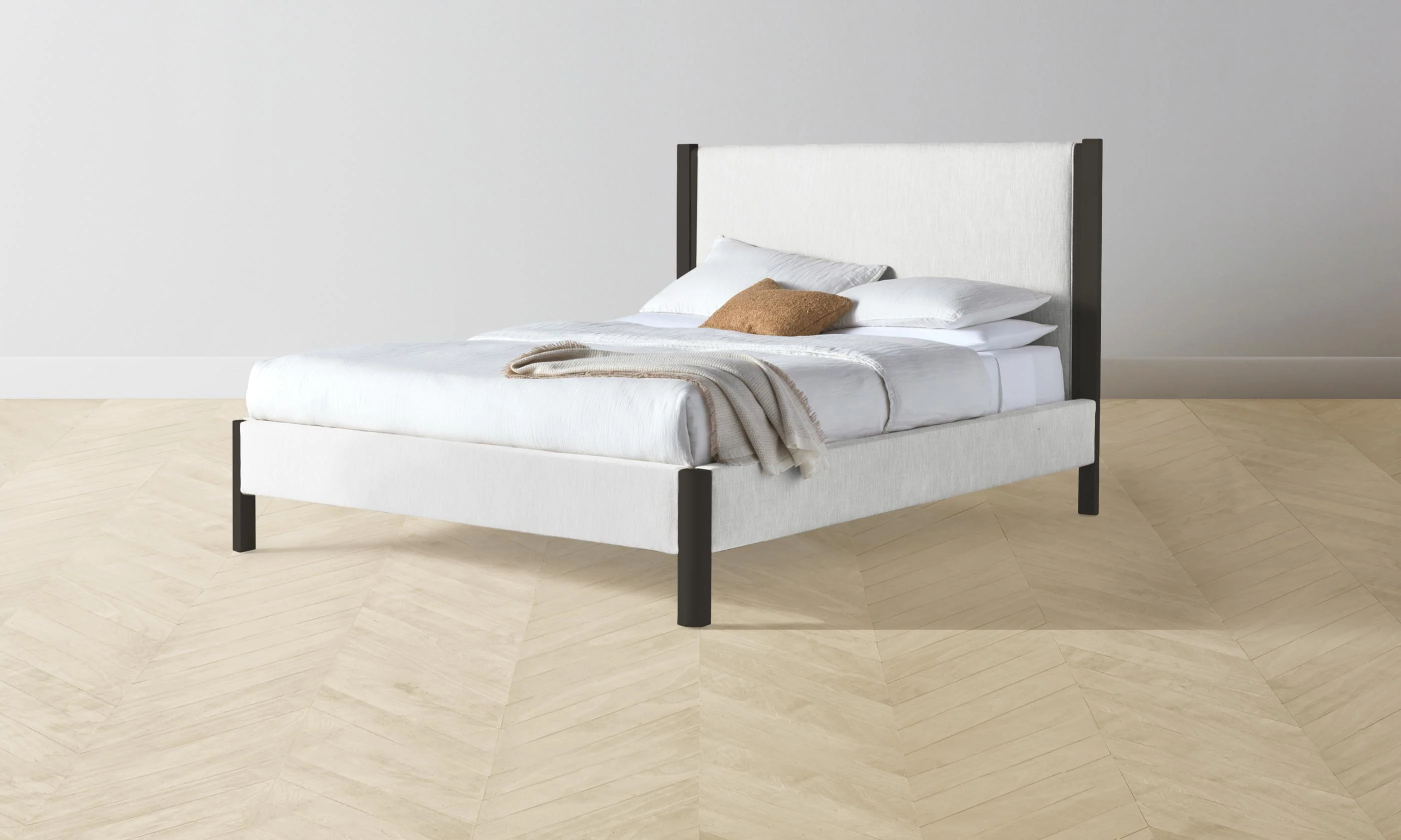 The Thompson Bed - Performance Tweed Salt - Image 5