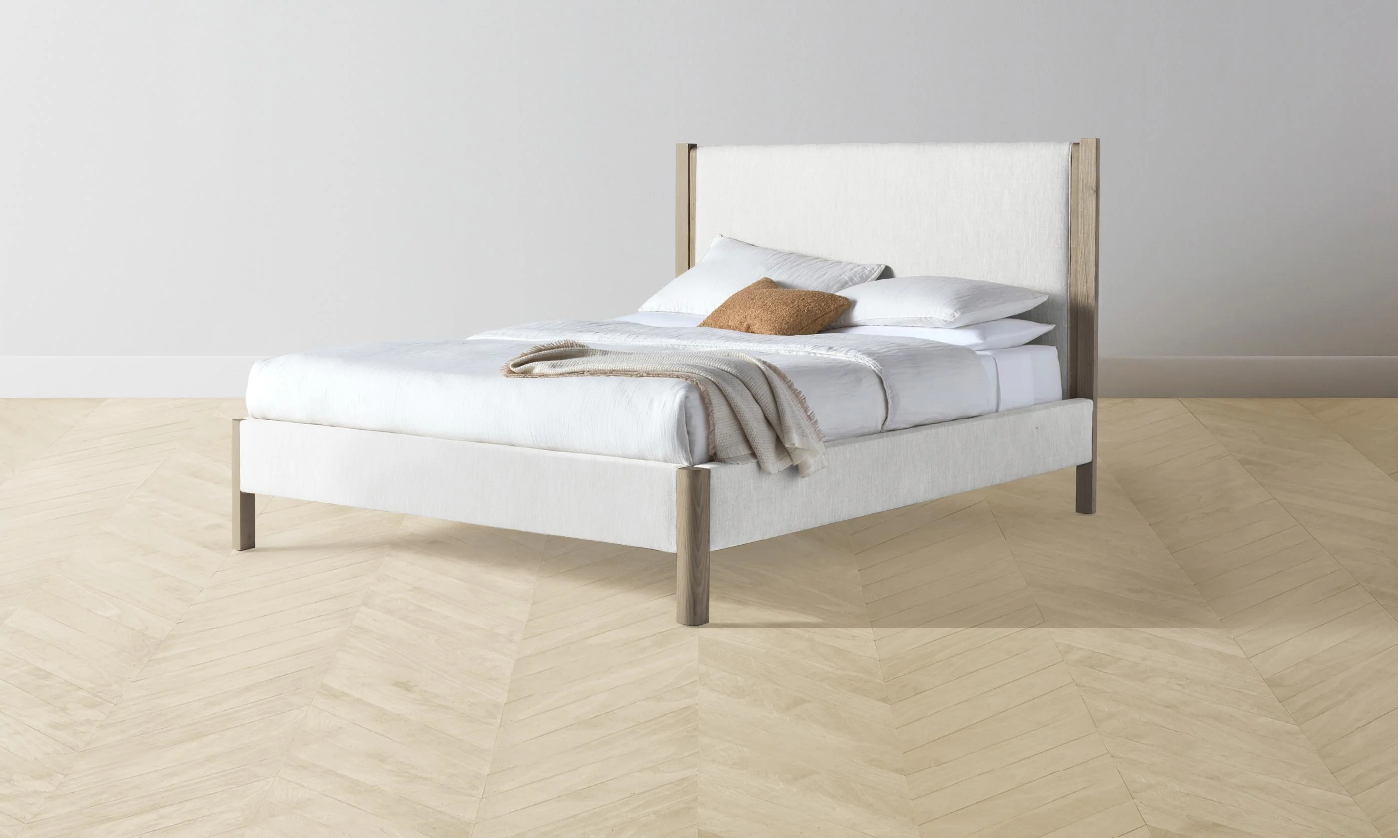 The Thompson Bed - Performance Tweed Salt - Image 6