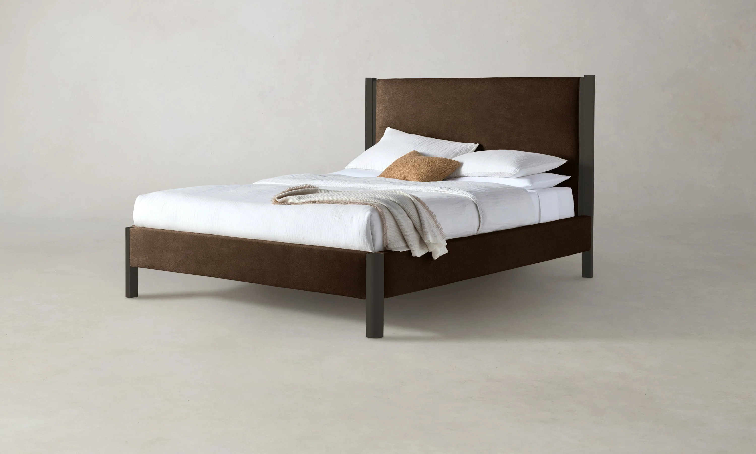 The Thompson Bed - Performance Velvet Bark - Image 5