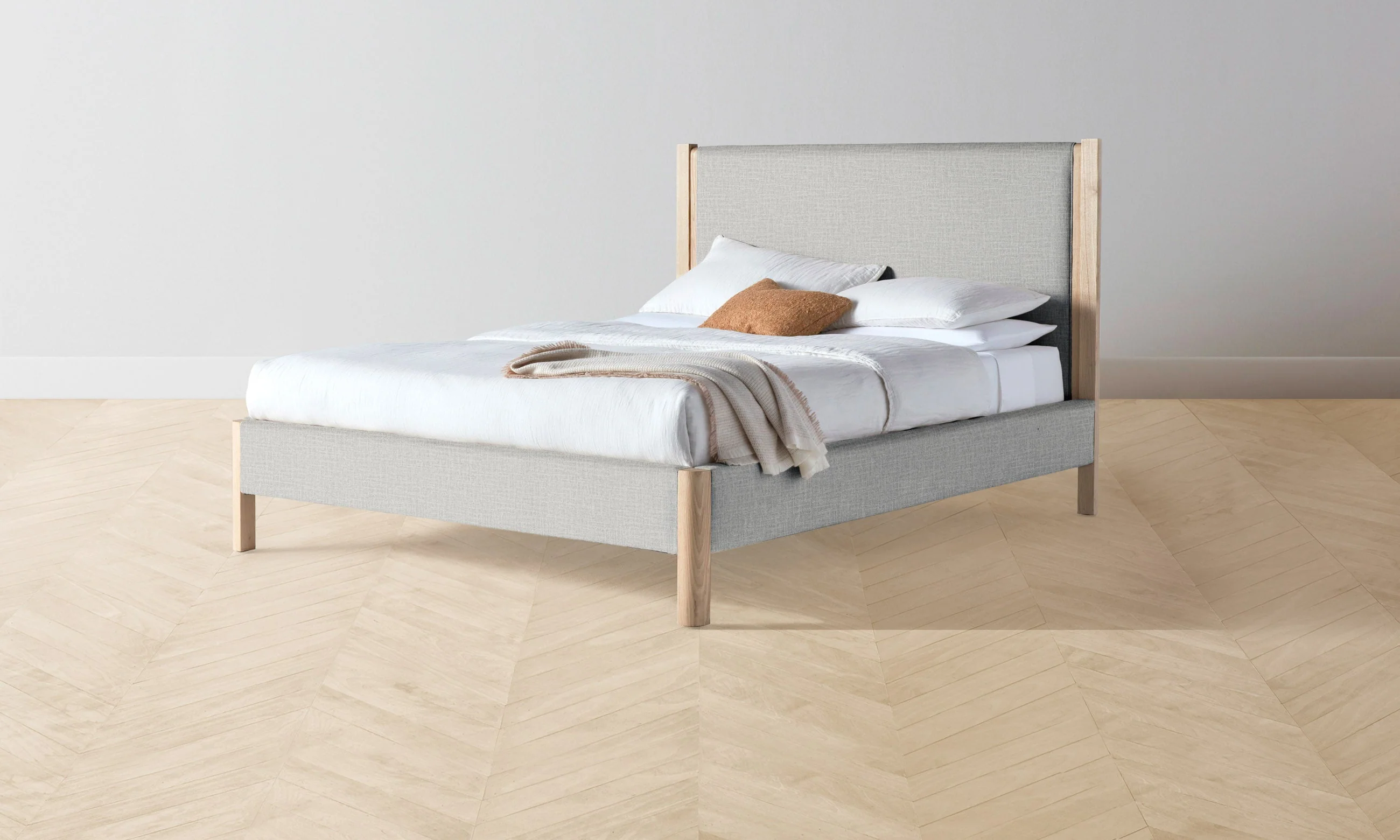 The Thompson Bed - Performance Woven Chenille Rain