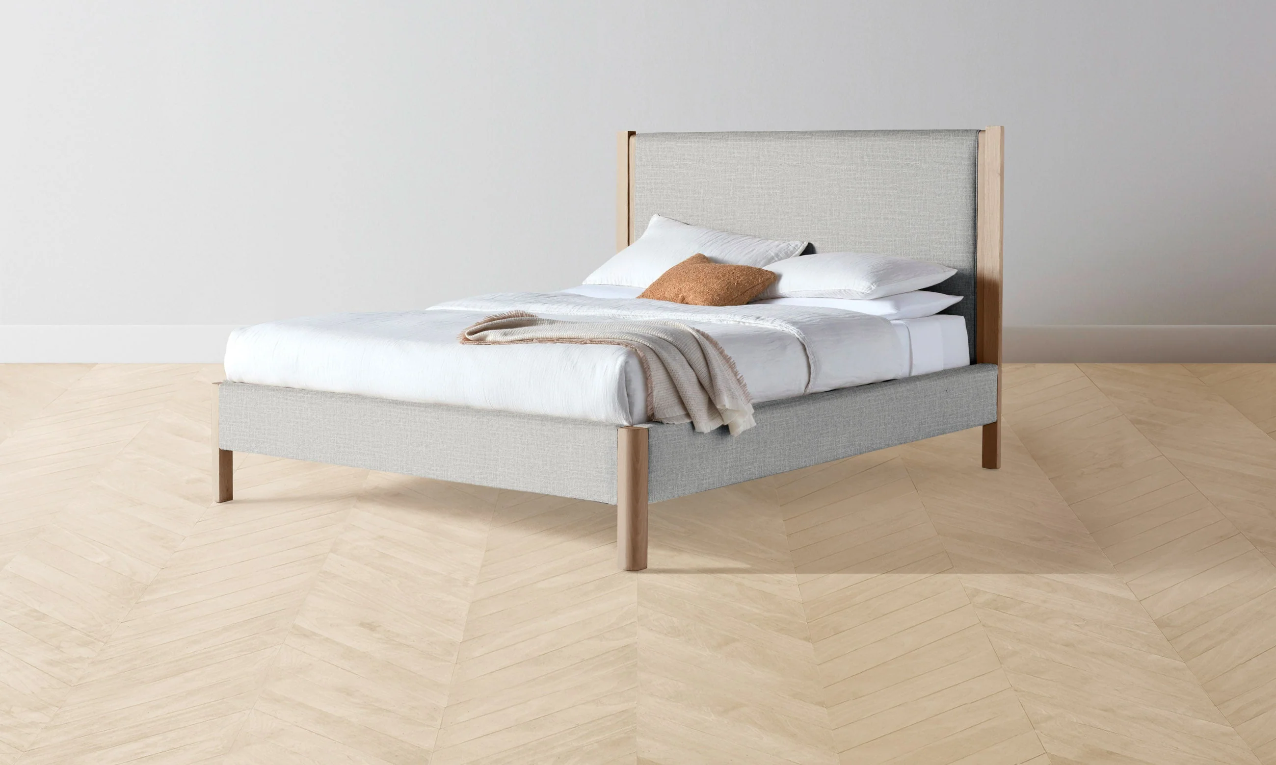 The Thompson Bed - Performance Woven Chenille Rain - Image 2