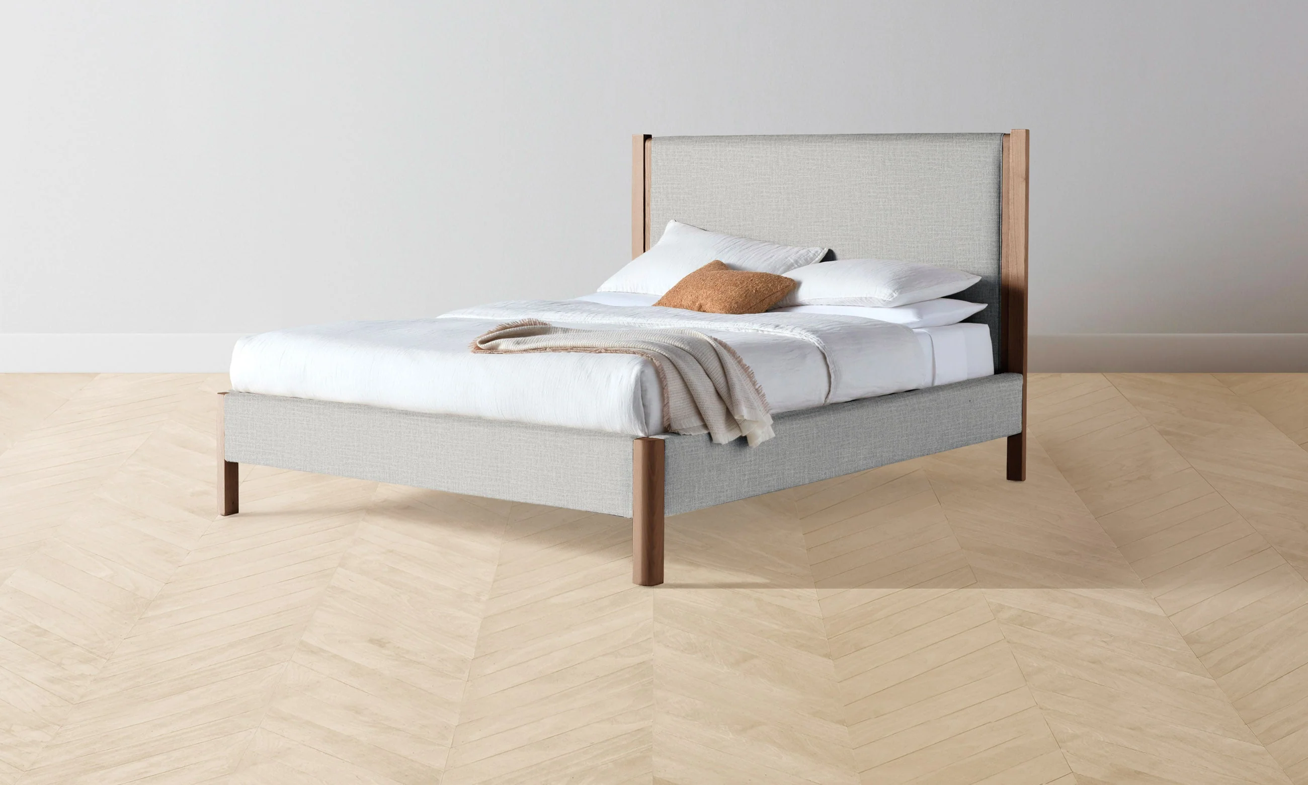 The Thompson Bed - Performance Woven Chenille Rain - Image 3