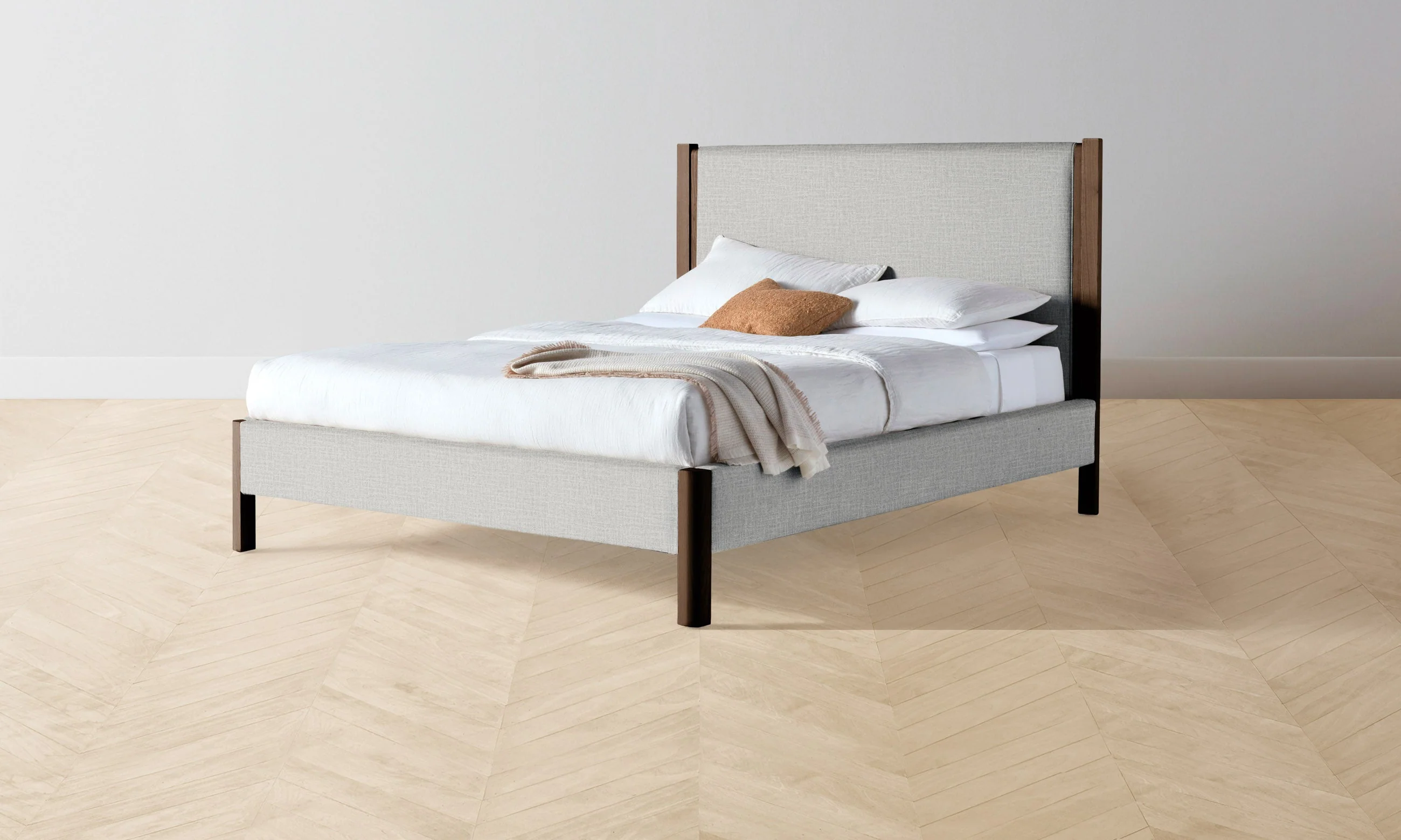 The Thompson Bed - Performance Woven Chenille Rain - Image 4