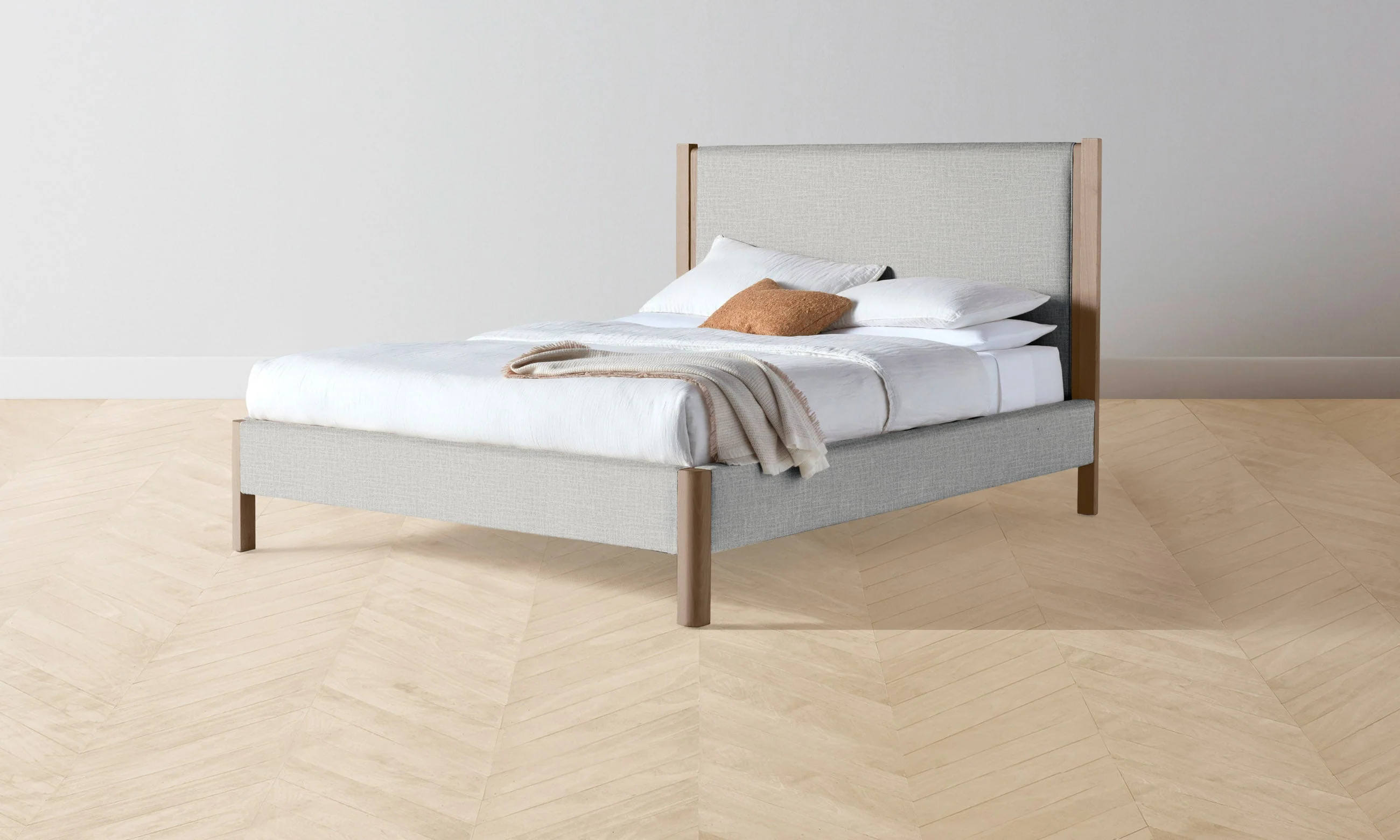 The Thompson Bed - Performance Woven Chenille Rain - Image 6