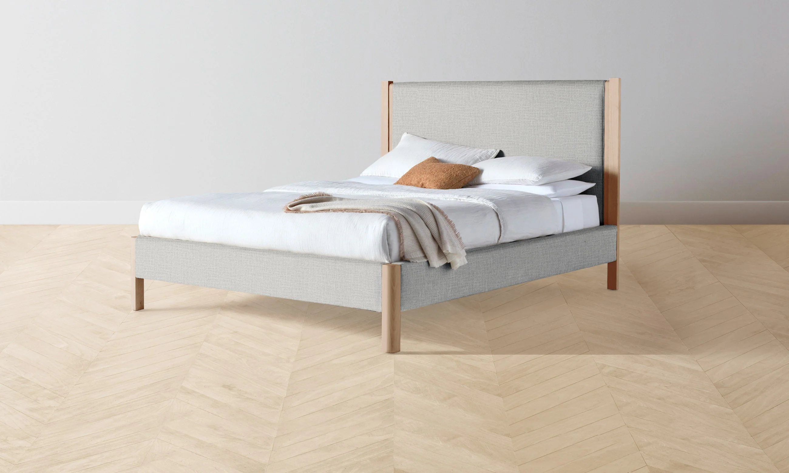 The Thompson Bed - Performance Woven Chenille Rain - Image 7