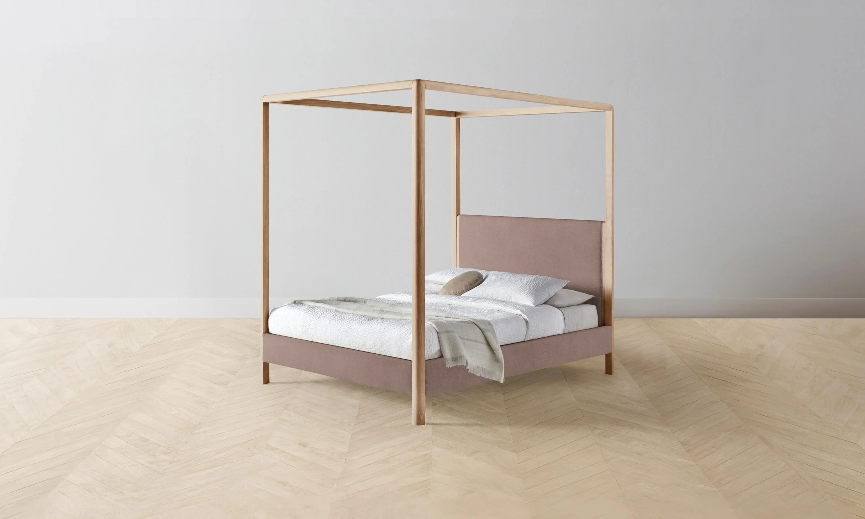 The Thompson Canopy Bed - Mohair Peony - Image 2