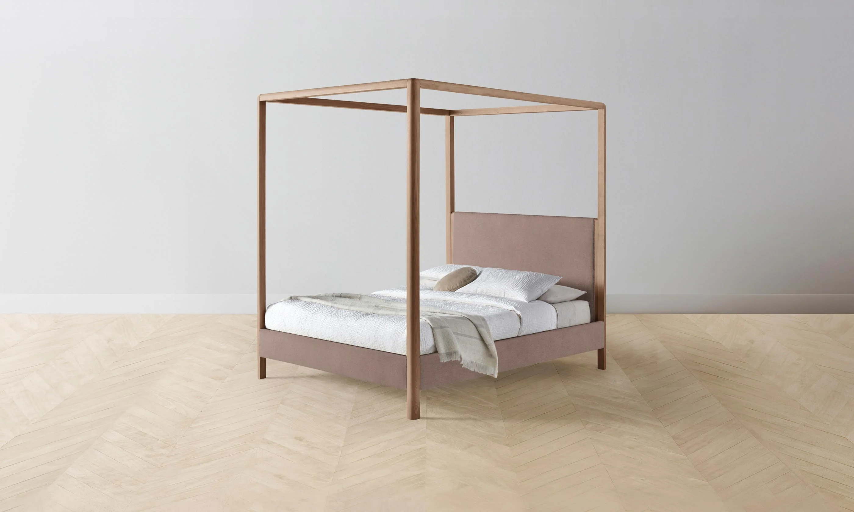 The Thompson Canopy Bed - Mohair Peony - Image 3
