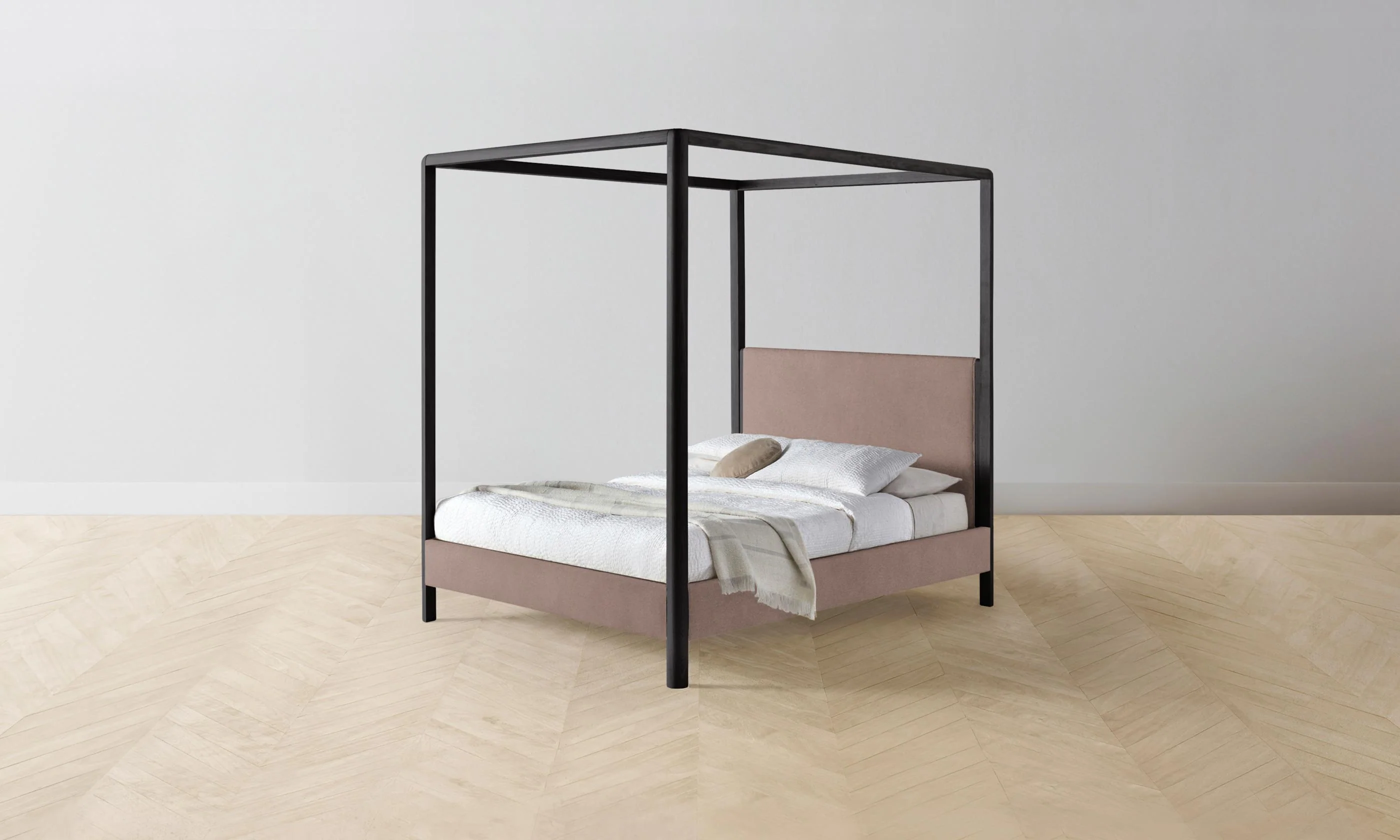 The Thompson Canopy Bed - Mohair Peony - Image 5