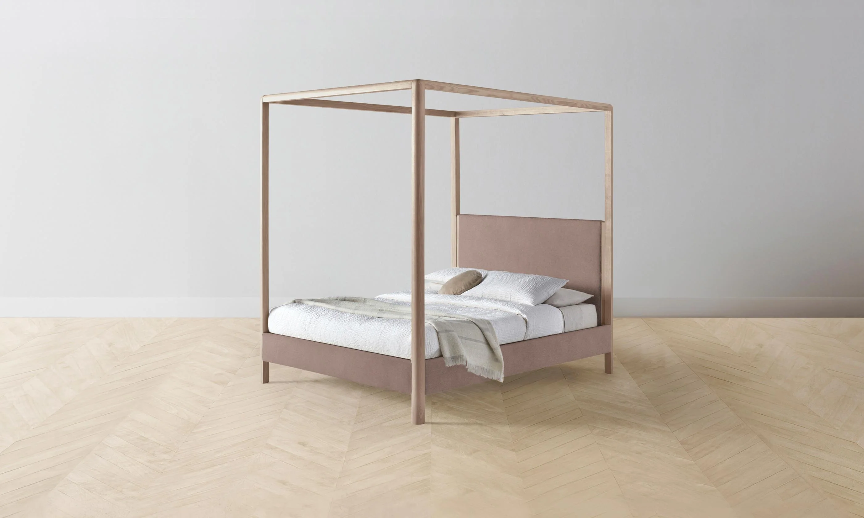 The Thompson Canopy Bed - Mohair Peony - Image 6