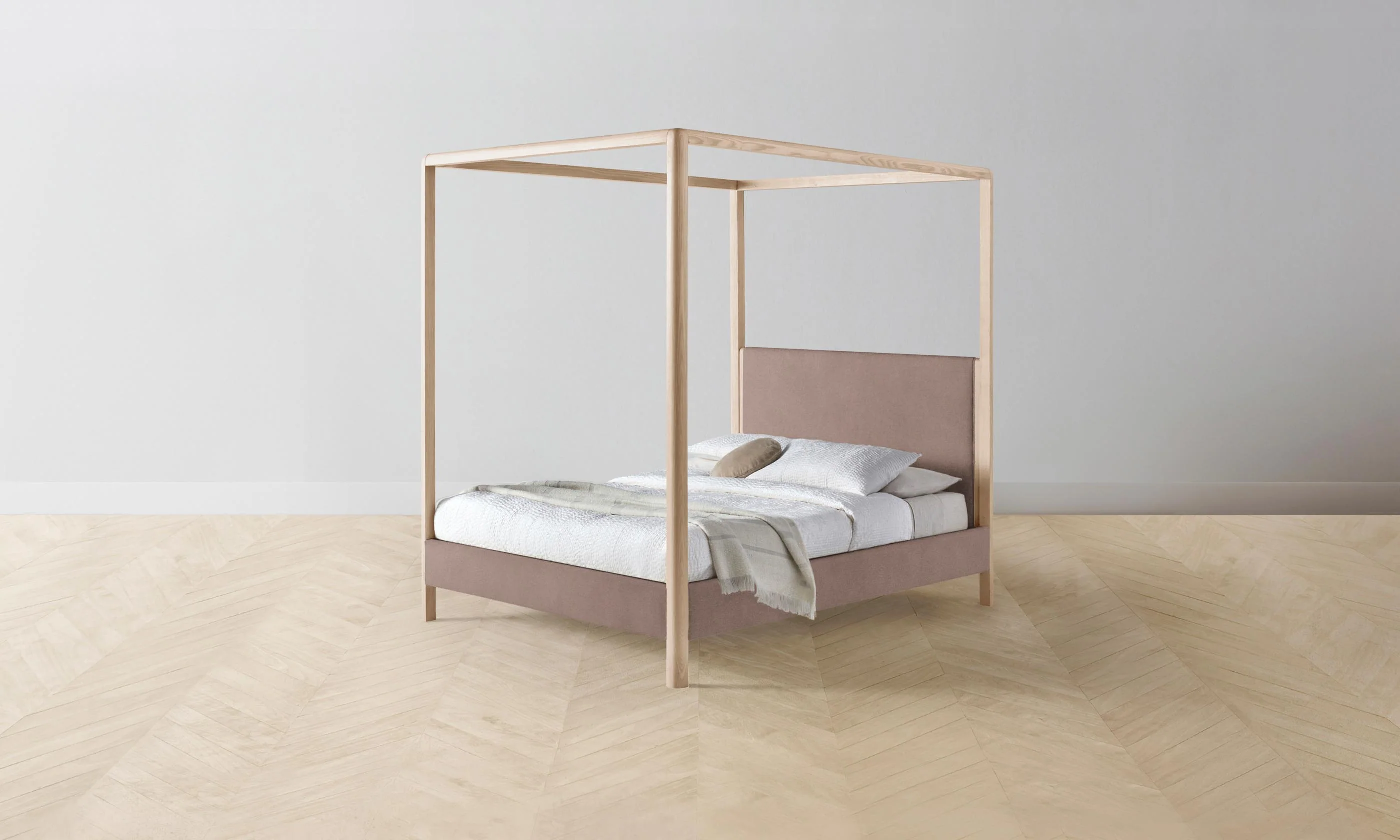The Thompson Canopy Bed - Mohair Peony - Image 7