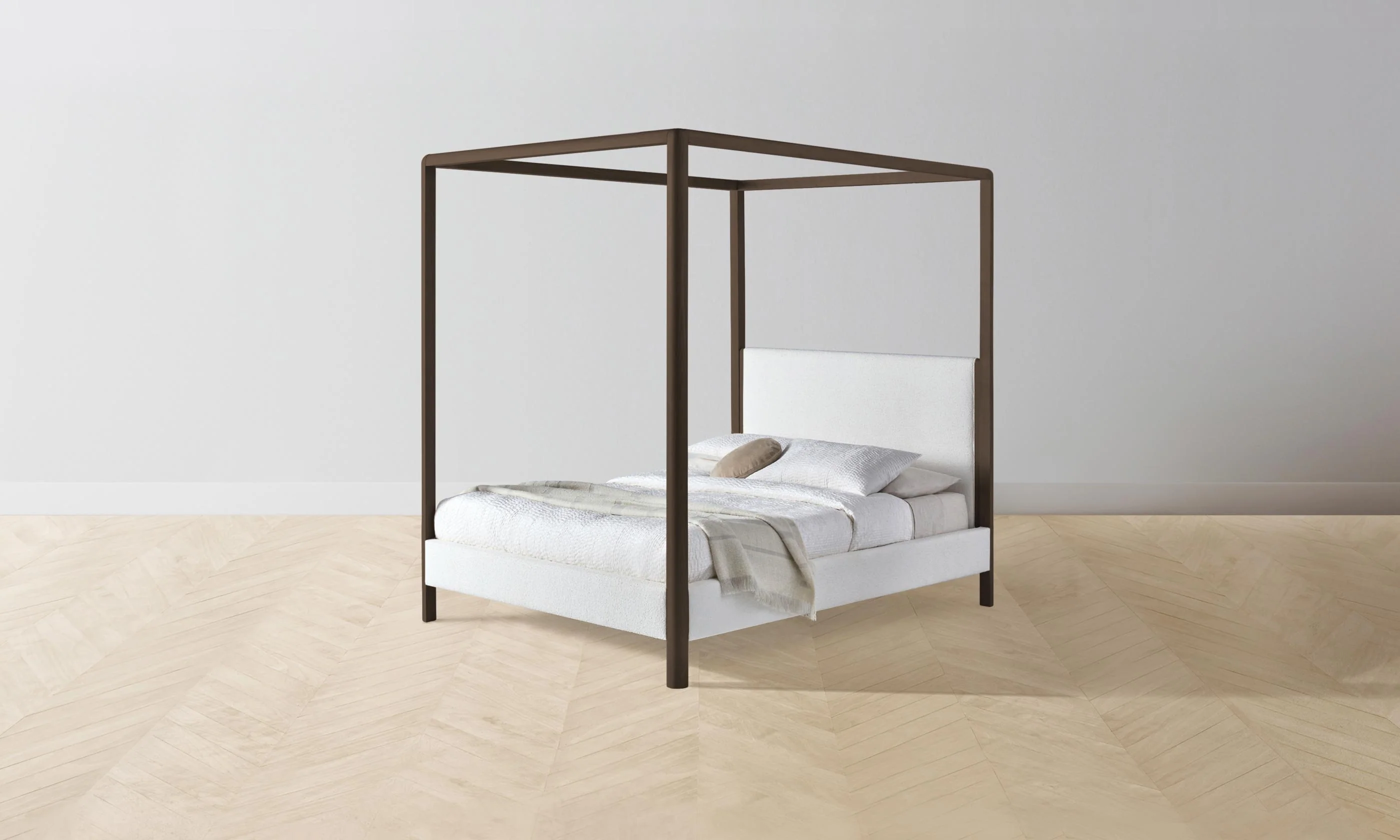 The Thompson Canopy Bed - Performance Bouclé Polar - Image 4