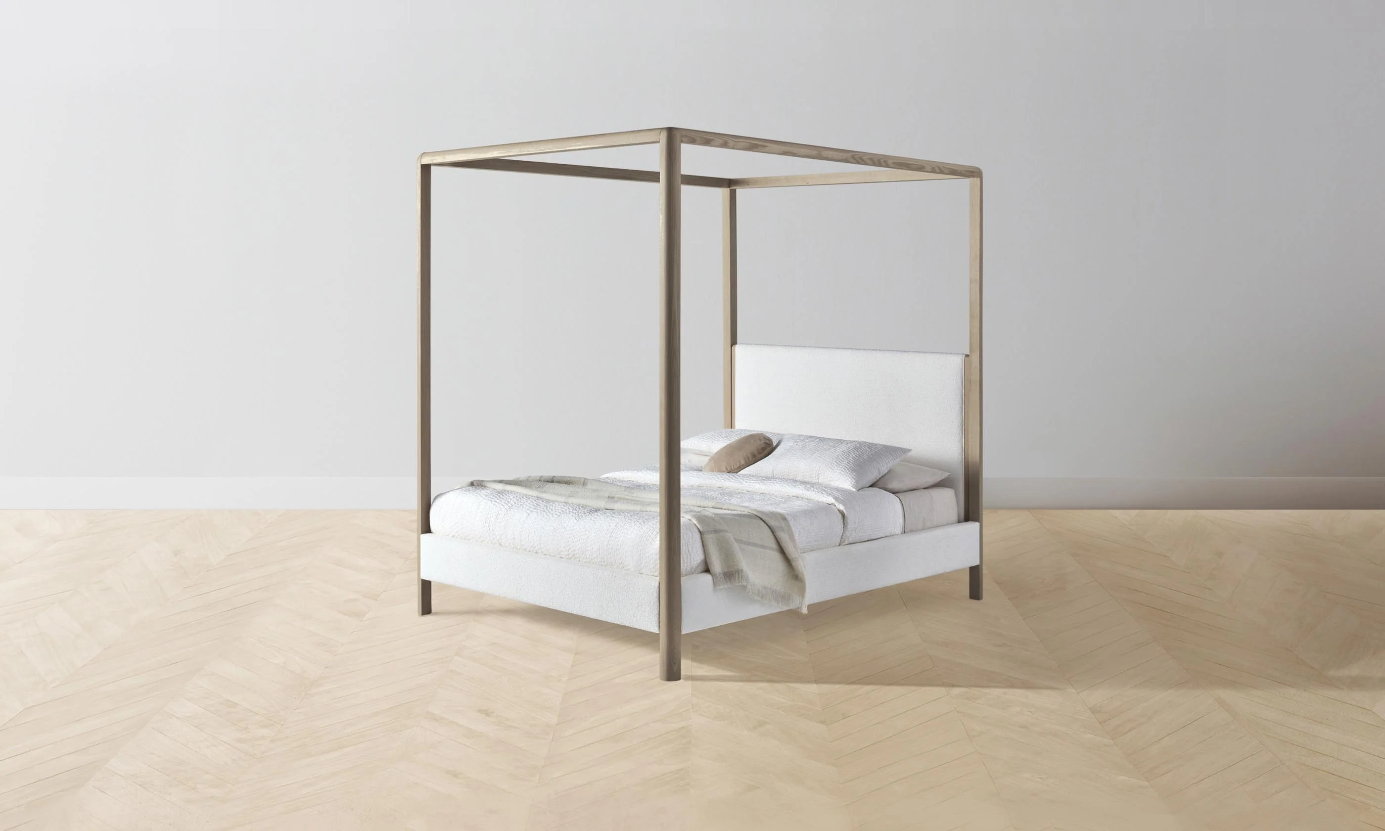 The Thompson Canopy Bed - Performance Bouclé Polar - Image 6